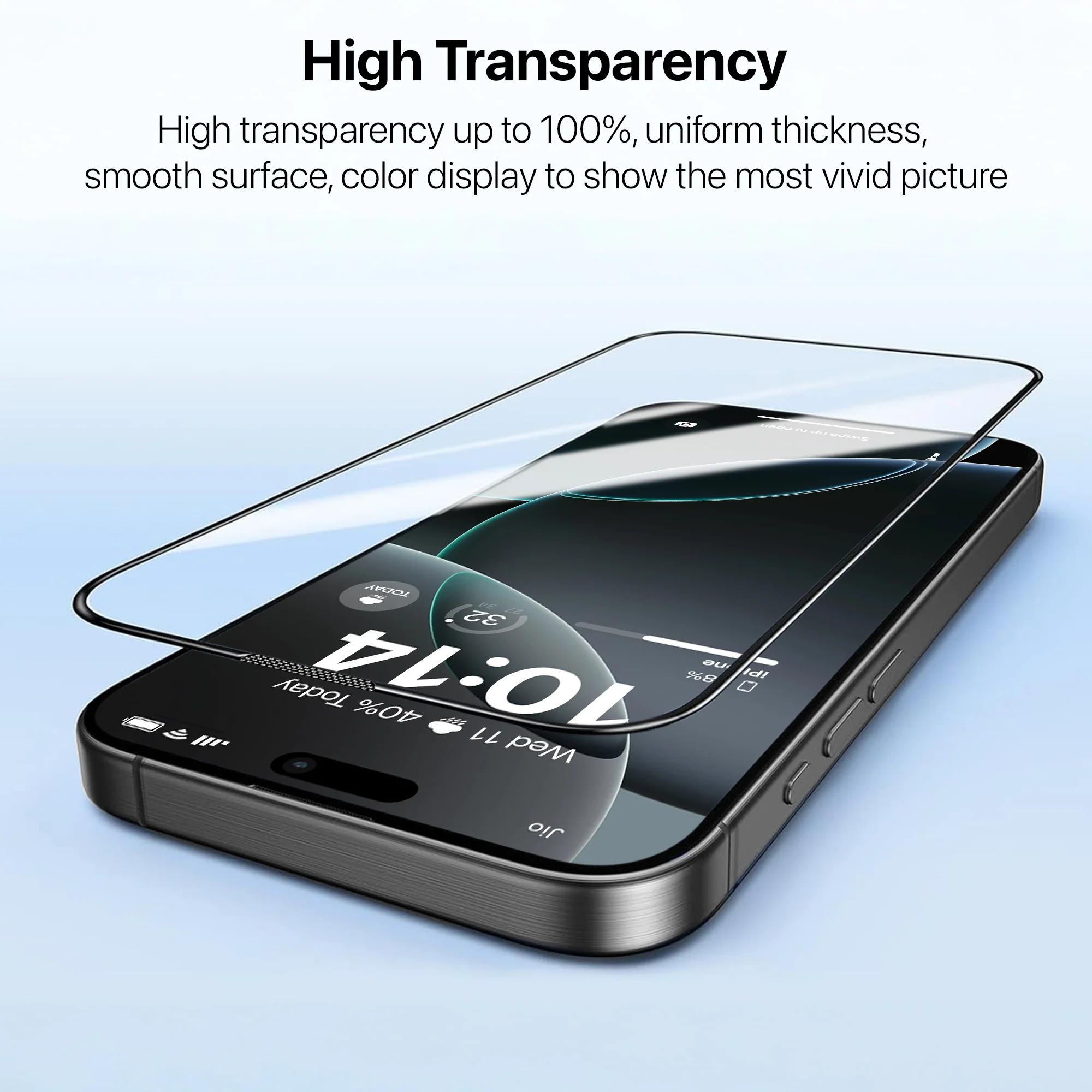 Vaku ® Apple iPhone 16 Pro ESD Full Glass Dust & Water Proof Tempered Glass - Image 6