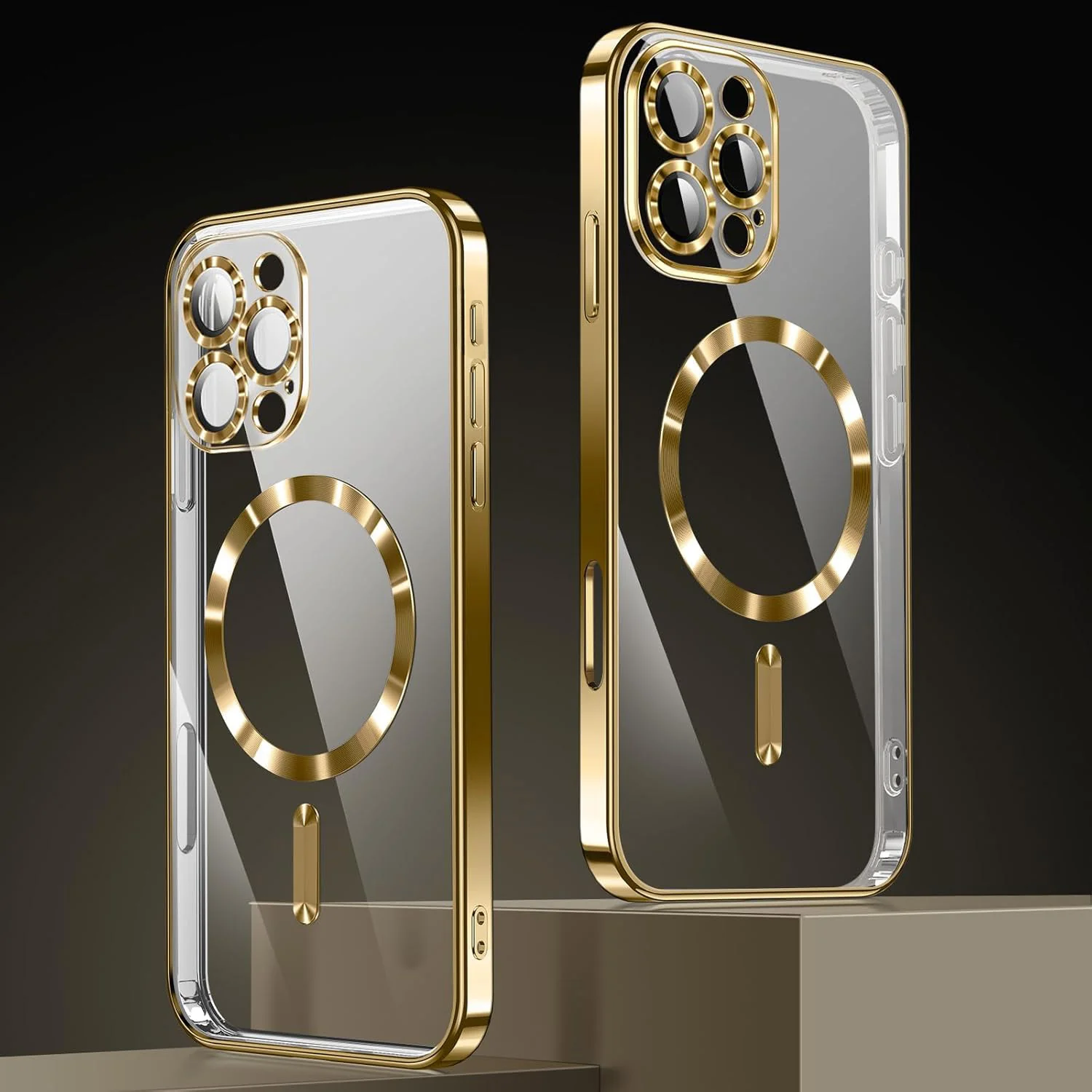 Vaku ® Apple iPhone 16 Pro Max Luxury Electroplated Magnetic Magsafe Back Cover - Image 2