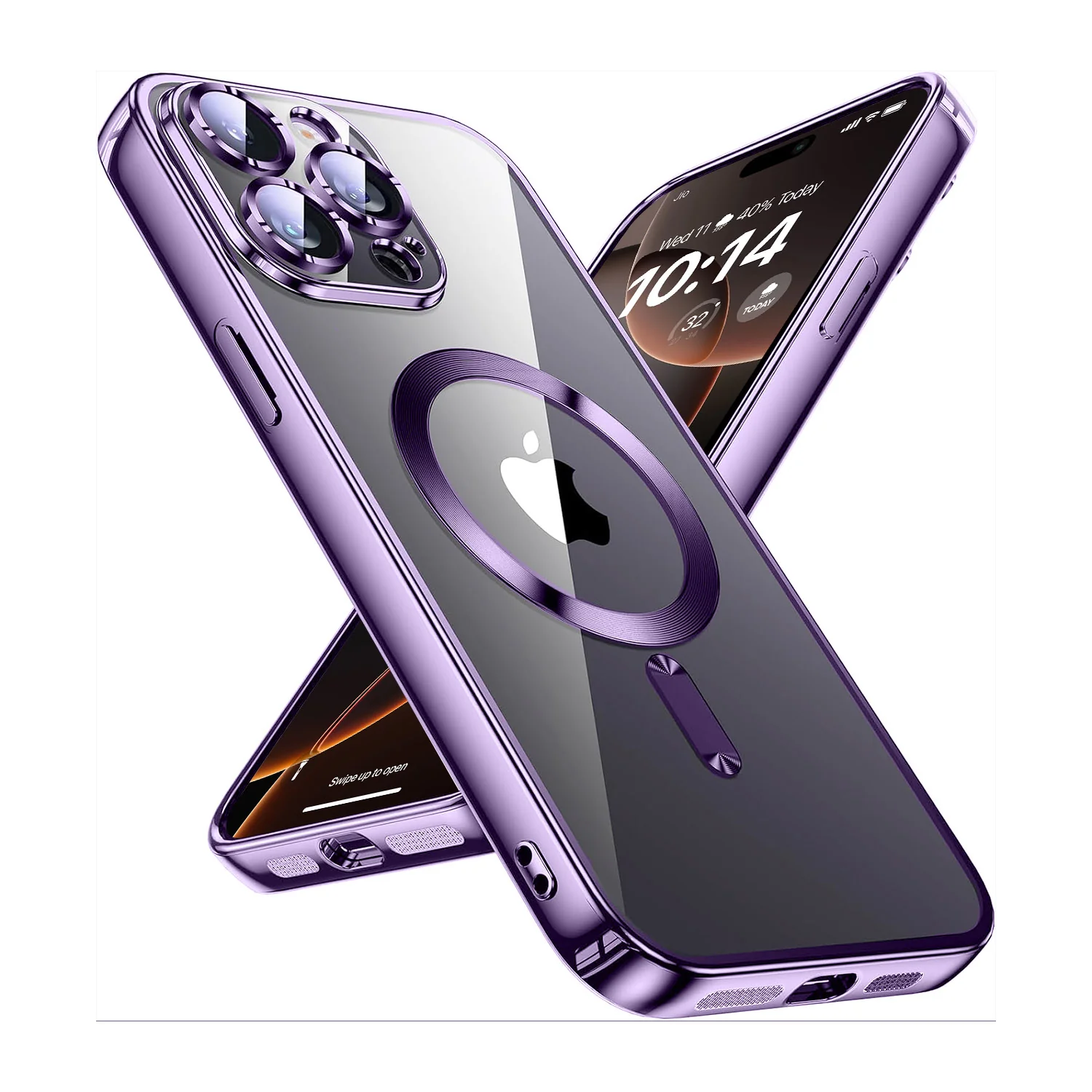 Vaku ® Apple iPhone 16 Pro Max Luxury Electroplated Magnetic Magsafe Back Cover - Image 6
