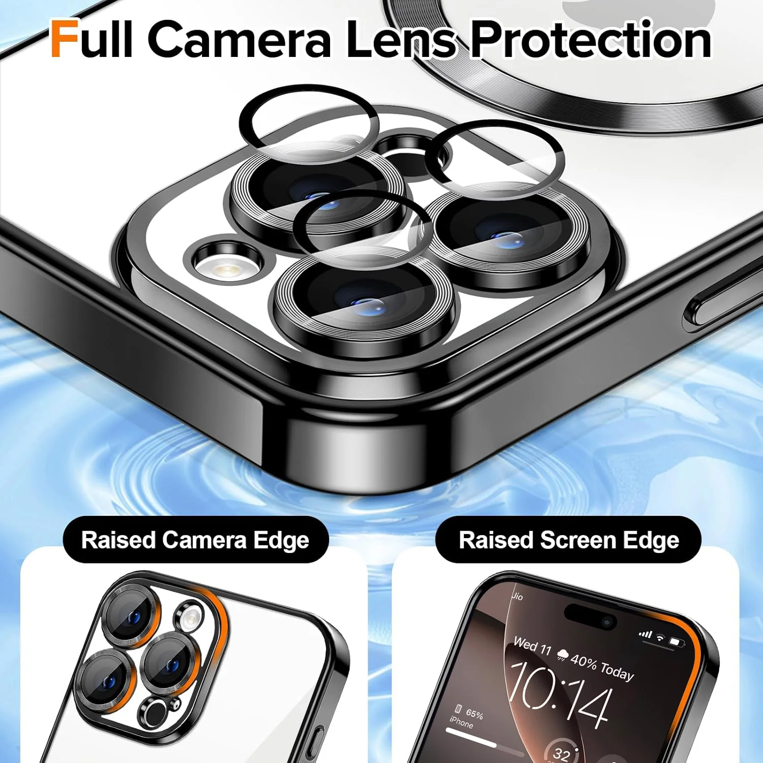 Vaku ® Apple iPhone 16 Pro Max Luxury Electroplated Magnetic Magsafe Back Cover - Image 8