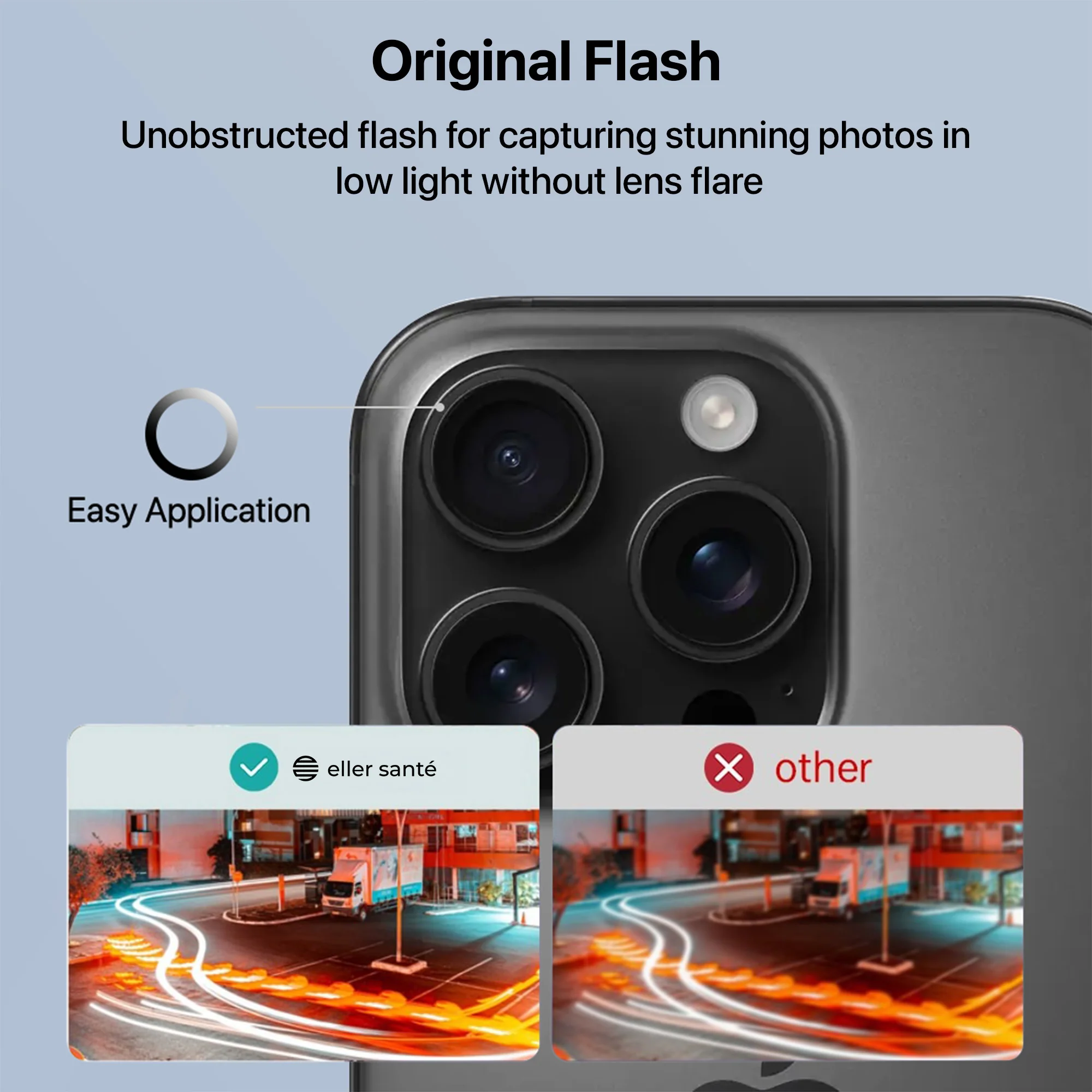 Vaku ® Apple iPhone 16 Pro Camera Lens Protector Anti Scratch HD Clear - Image 3