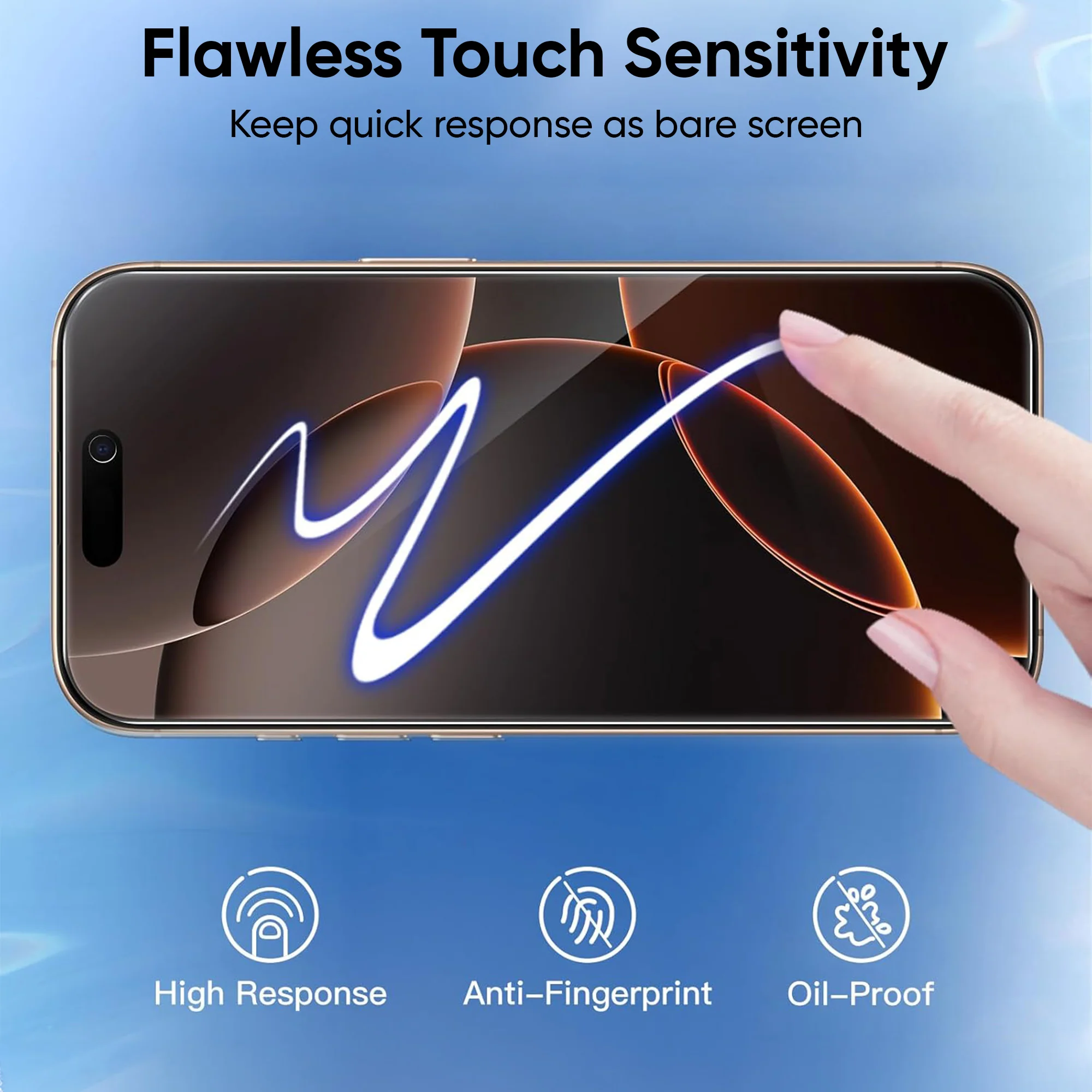 Vaku ® Apple iPhone 16 Pro Max Privacy Screen Protector Anti-Spy Protection Tempered Glass - Image 4
