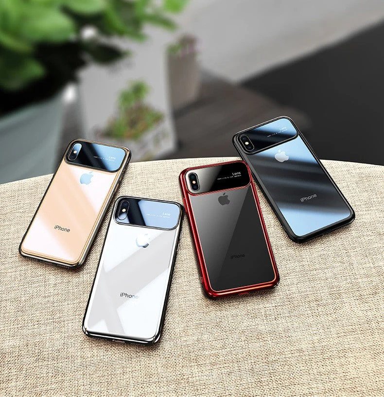 Vaku® Apple iPhone X / XS Dual Polarized Glossy Edition + Full Logo Display Electroplated Shine Case Back Cover - Image 10