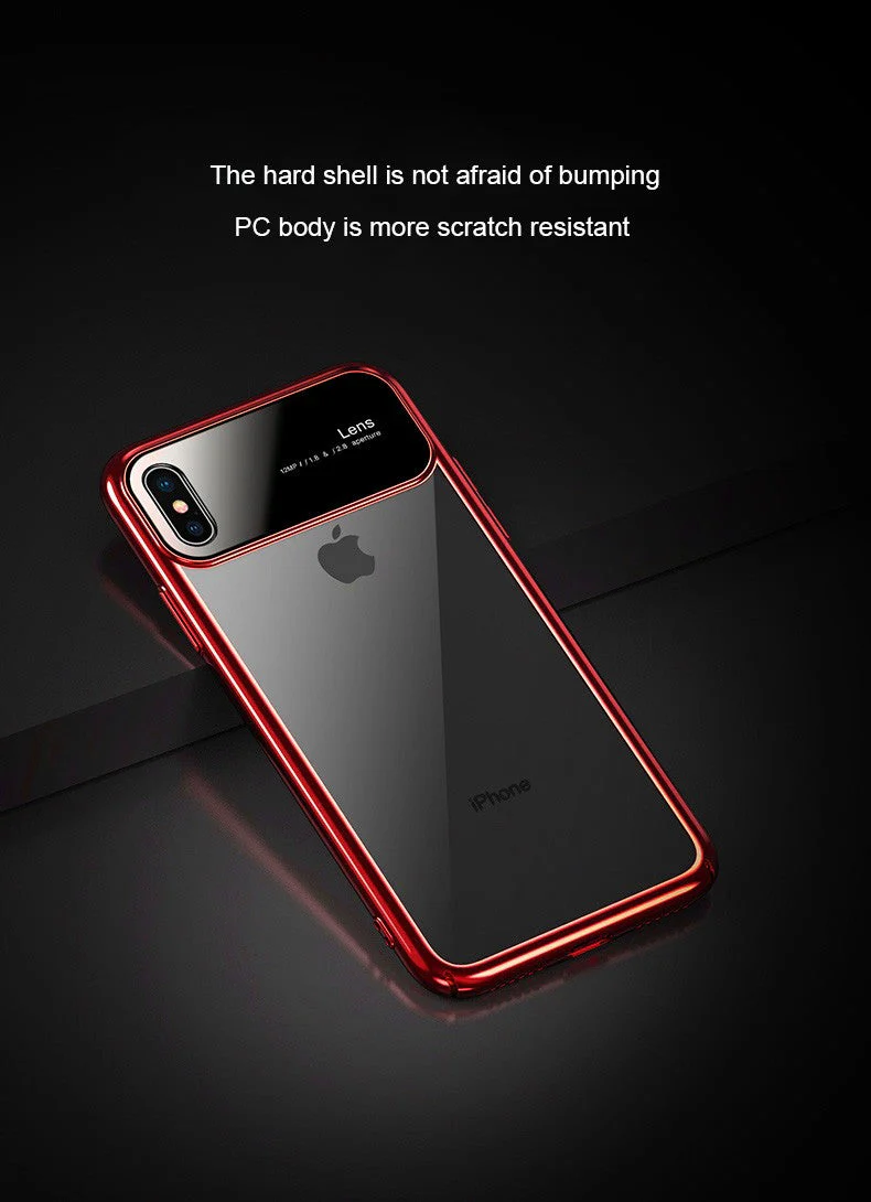 Vaku® Apple iPhone X / XS Dual Polarized Glossy Edition + Full Logo Display Electroplated Shine Case Back Cover - Image 11
