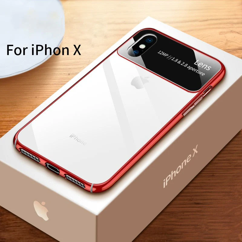 Vaku® Apple iPhone X / XS Dual Polarized Glossy Edition + Full Logo Display Electroplated Shine Case Back Cover - Image 13