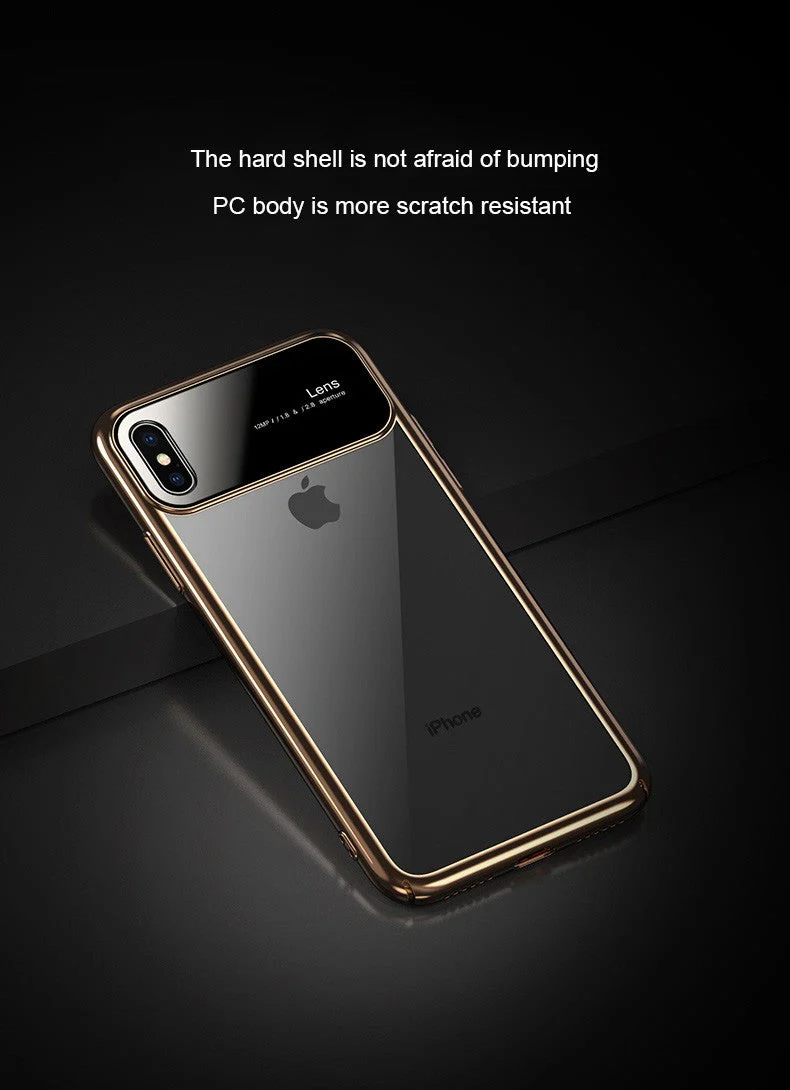 Vaku® Apple iPhone X / XS Dual Polarized Glossy Edition + Full Logo Display Electroplated Shine Case Back Cover - Image 4