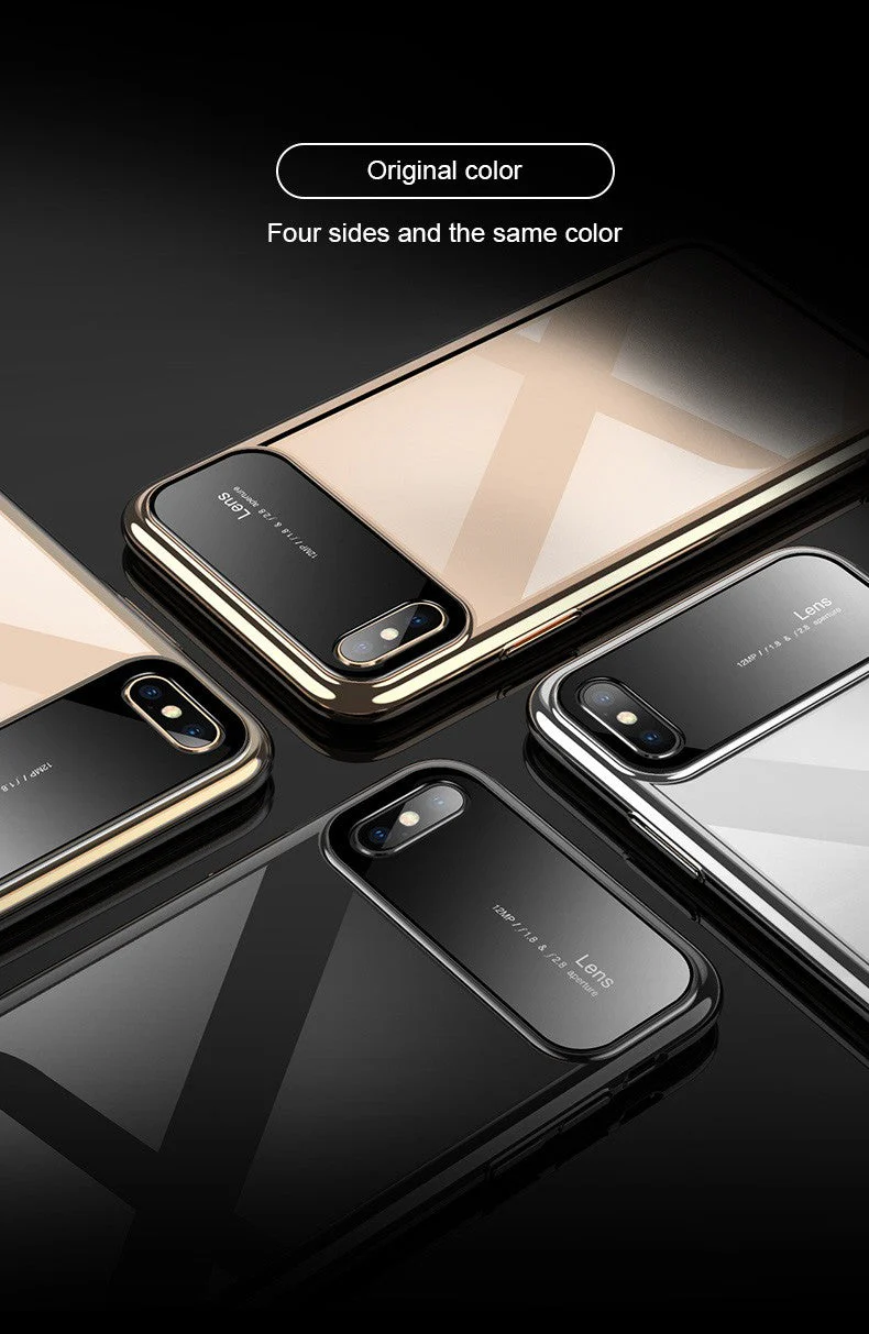 Vaku® Apple iPhone X / XS Dual Polarized Glossy Edition + Full Logo Display Electroplated Shine Case Back Cover - Image 6