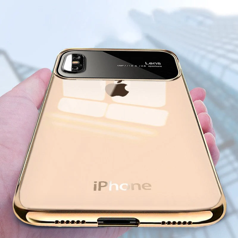Vaku® Apple iPhone X / XS Dual Polarized Glossy Edition + Full Logo Display Electroplated Shine Case Back Cover - Image 9