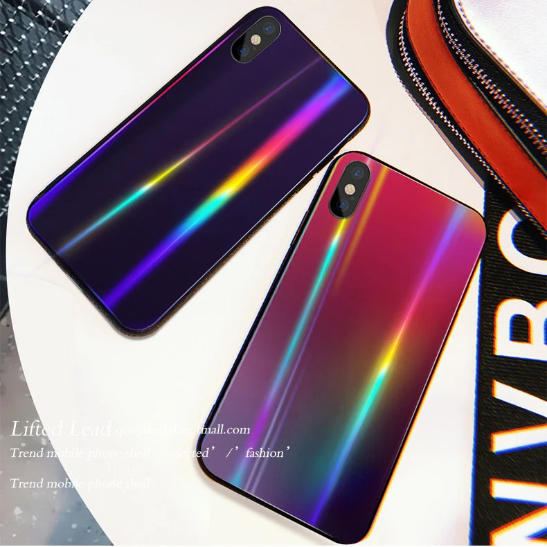 Vaku® Apple iPhone X / XS ElectroWAVE Automatic Shine Changing Heat-Dissipating Glass Shock-Proof Back Cover - Image 10