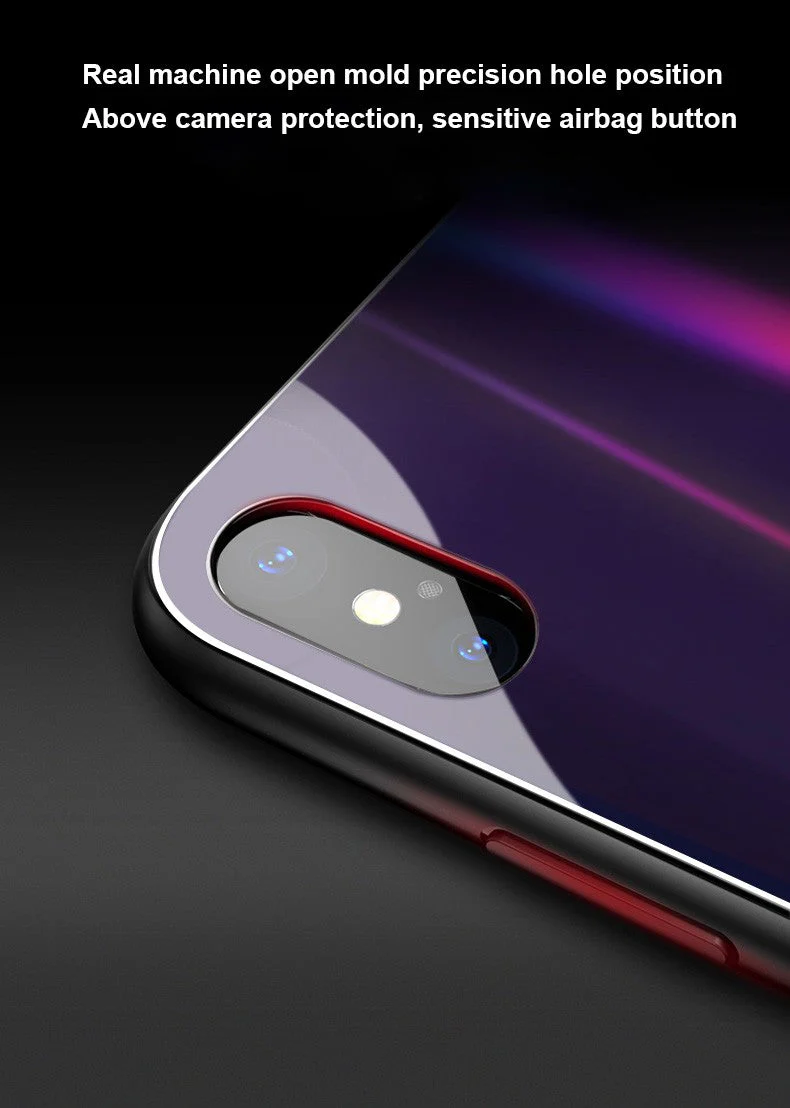 Vaku® Apple iPhone X / XS ElectroWAVE Automatic Shine Changing Heat-Dissipating Glass Shock-Proof Back Cover - Image 3