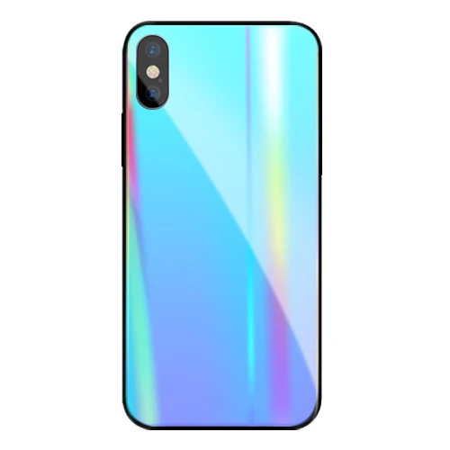 Vaku® Apple iPhone X / XS ElectroWAVE Automatic Shine Changing Heat-Dissipating Glass Shock-Proof Back Cover - Image 4
