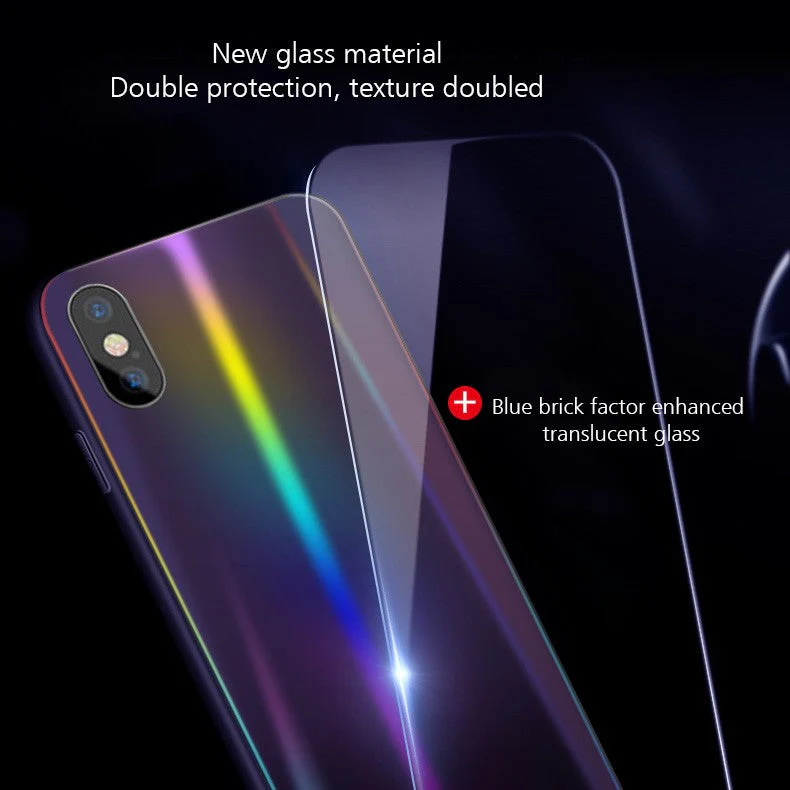 Vaku® Apple iPhone X / XS ElectroWAVE Automatic Shine Changing Heat-Dissipating Glass Shock-Proof Back Cover - Image 8