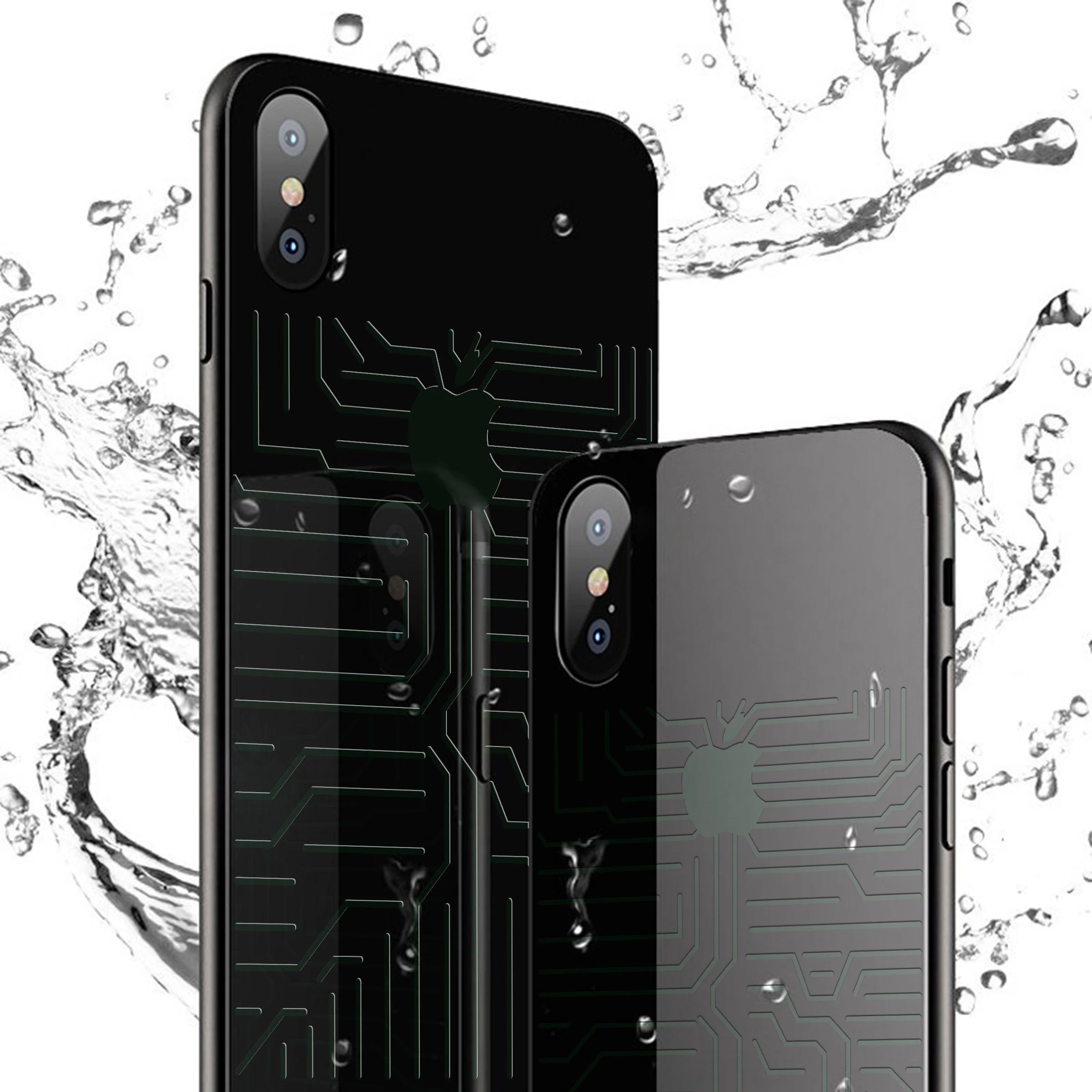 VAKU® Apple iPhone X / XS LED Tron Series with Magical Path Following LED Array Back Cover - Image 5
