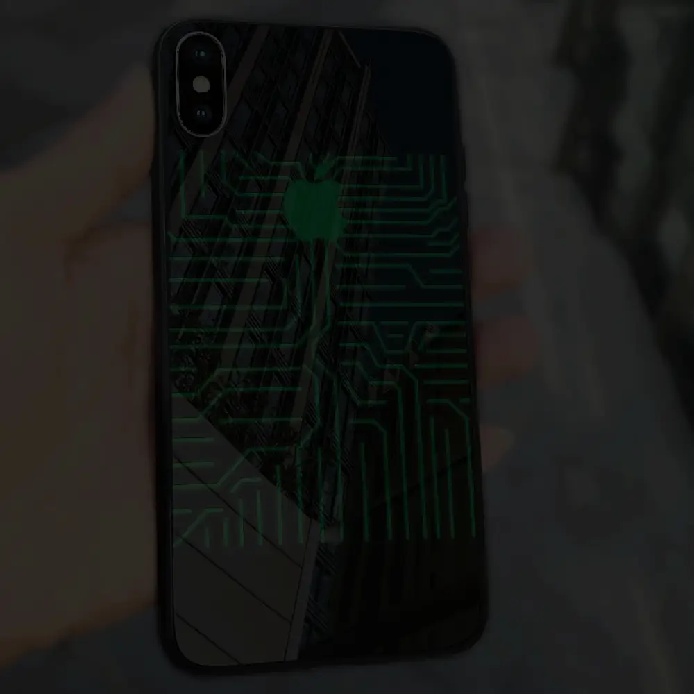 VAKU® Apple iPhone X / XS LED Tron Series with Magical Path Following LED Array Back Cover - Image 7