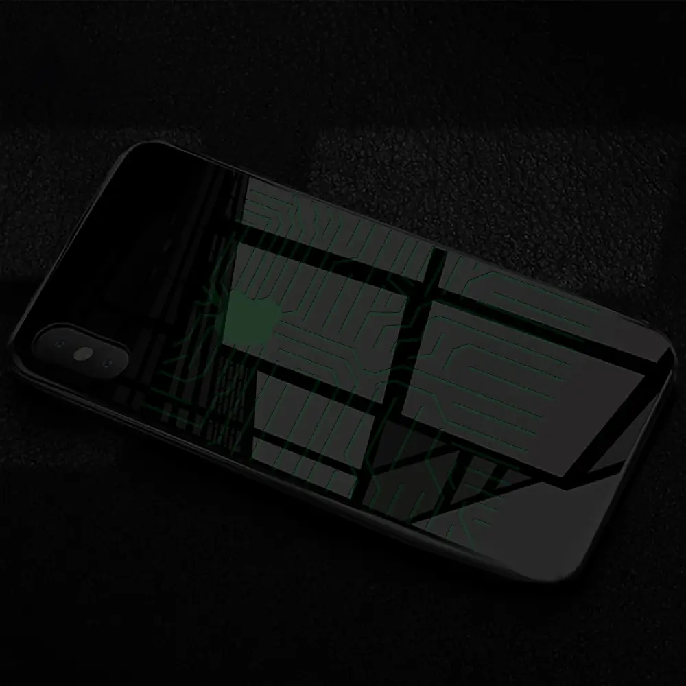 VAKU® Apple iPhone X / XS LED Tron Series with Magical Path Following LED Array Back Cover - Image 9