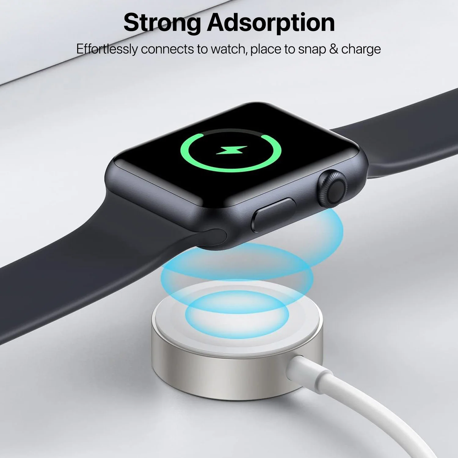 Vaku ® Apple Watch Magnetic Charger To USB-A Cable - Image 2