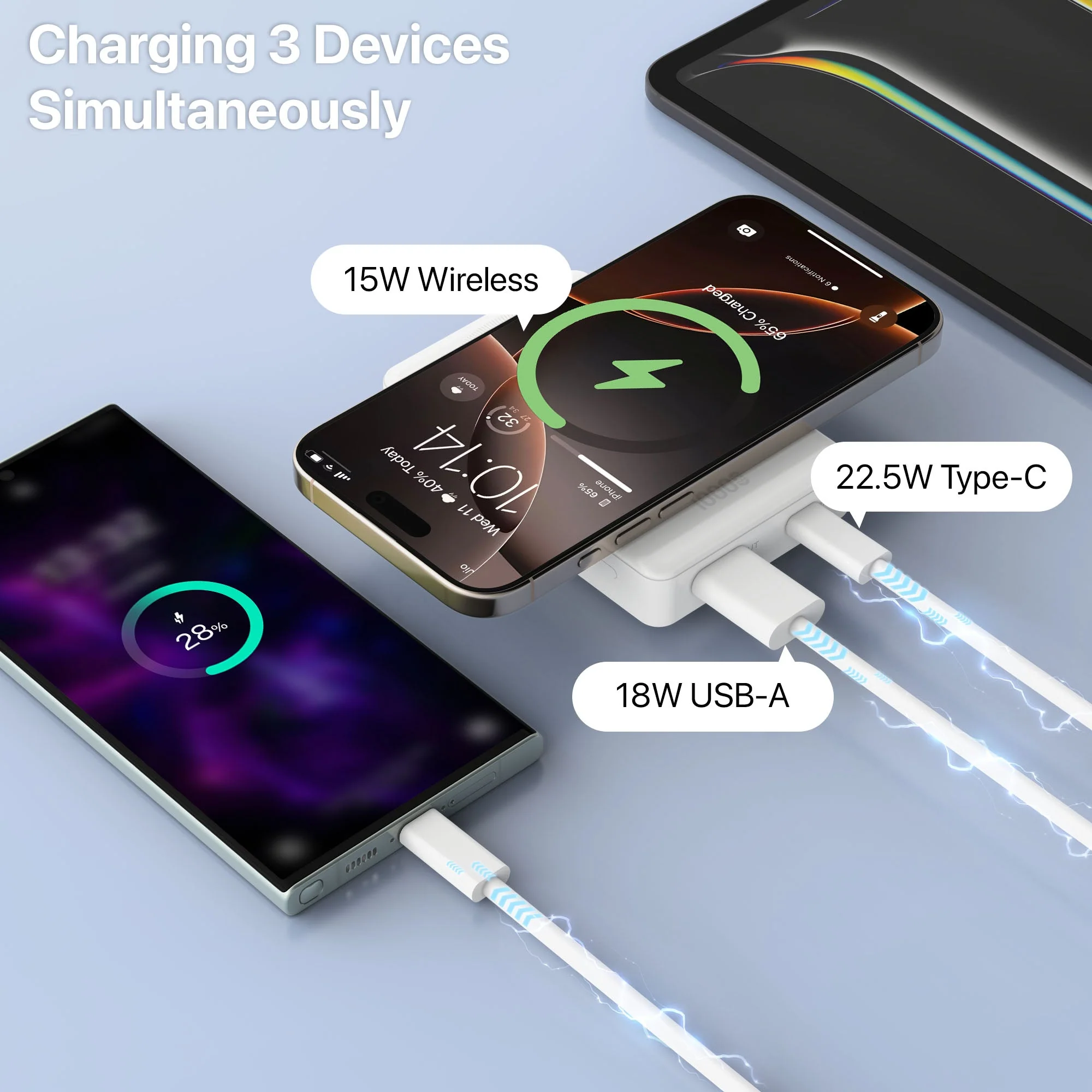 Vaku ® Cylix MagPro 10000mAh 15W Fast Charging Magnetic Wireless Power Bank - Image 10