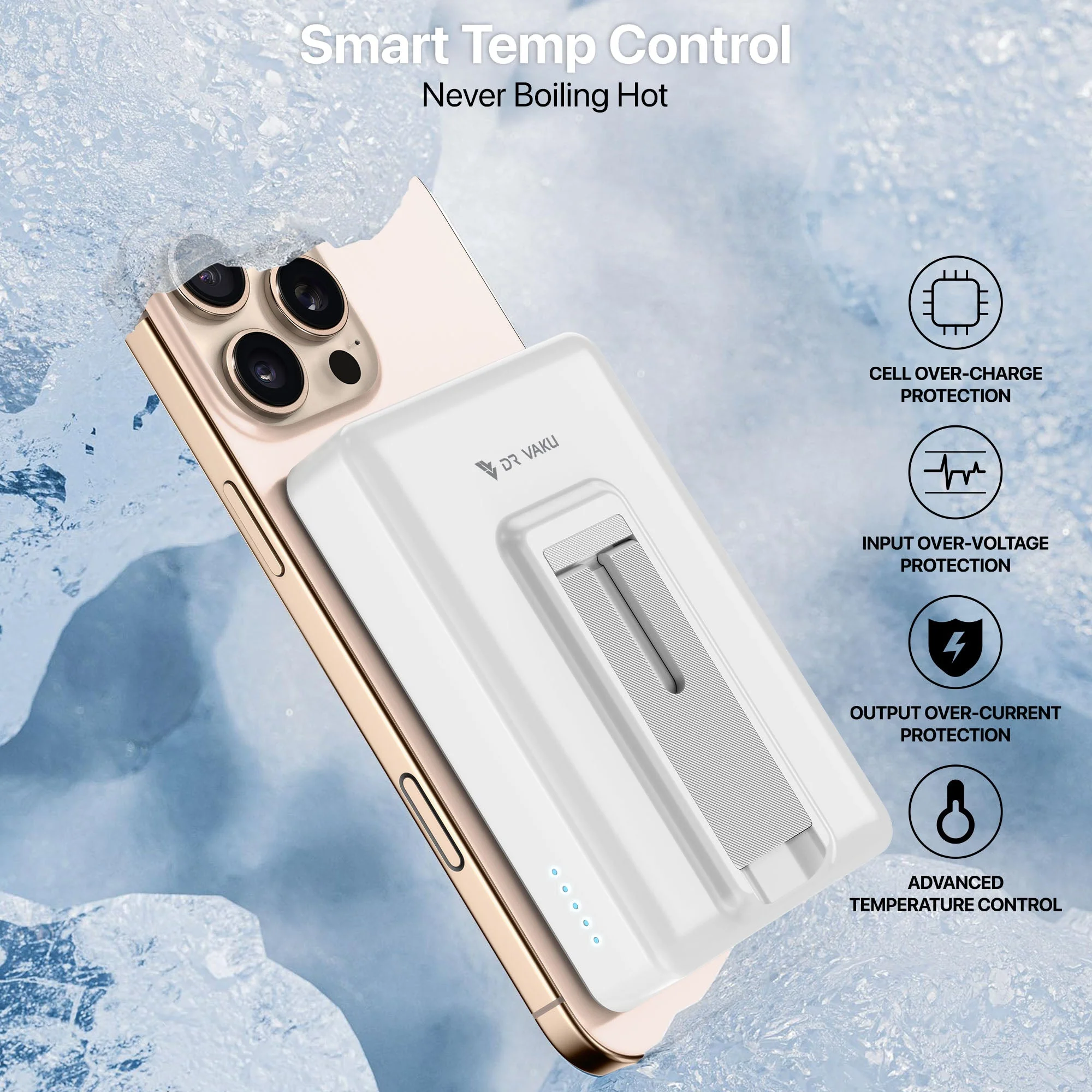 Vaku ® Cylix MagPro 10000mAh 15W Fast Charging Magnetic Wireless Power Bank - Image 8
