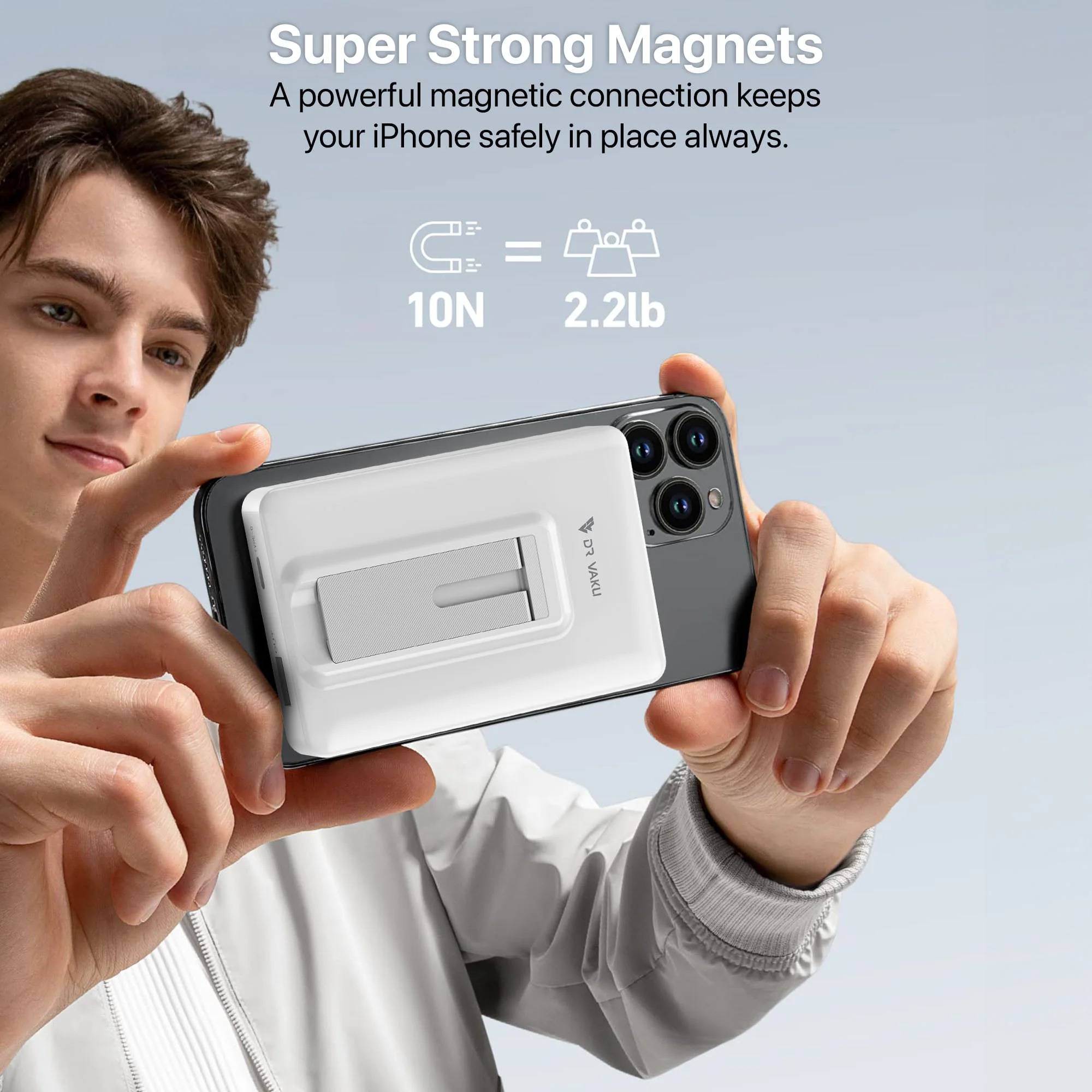 Vaku ® Cylix MagPro 10000mAh 15W Fast Charging Magnetic Wireless Power Bank - Image 9
