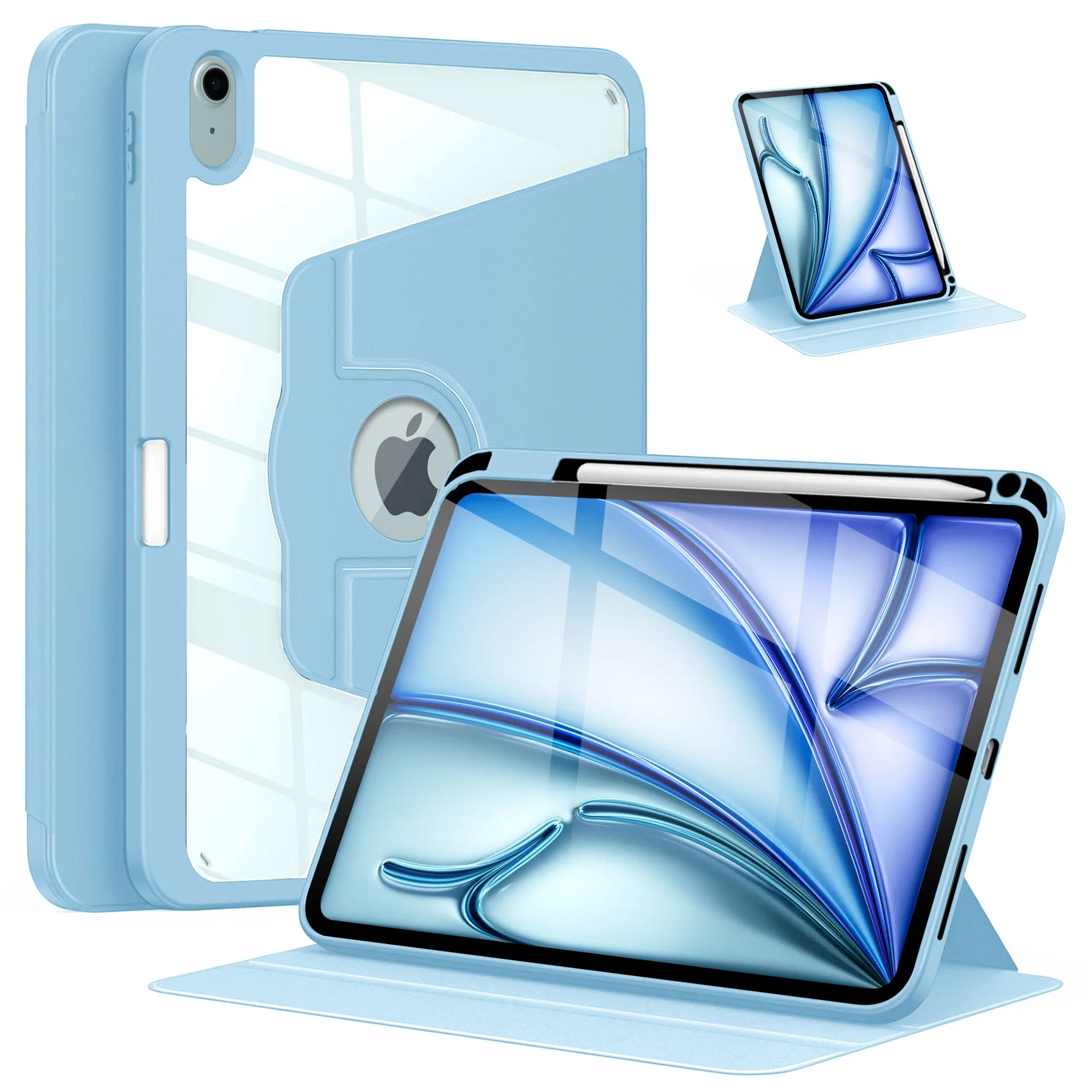 Vaku ® FLARE Apple iPad Air 11 inch (M2) Back Flip Stand Cover 360 Degree - Image 9
