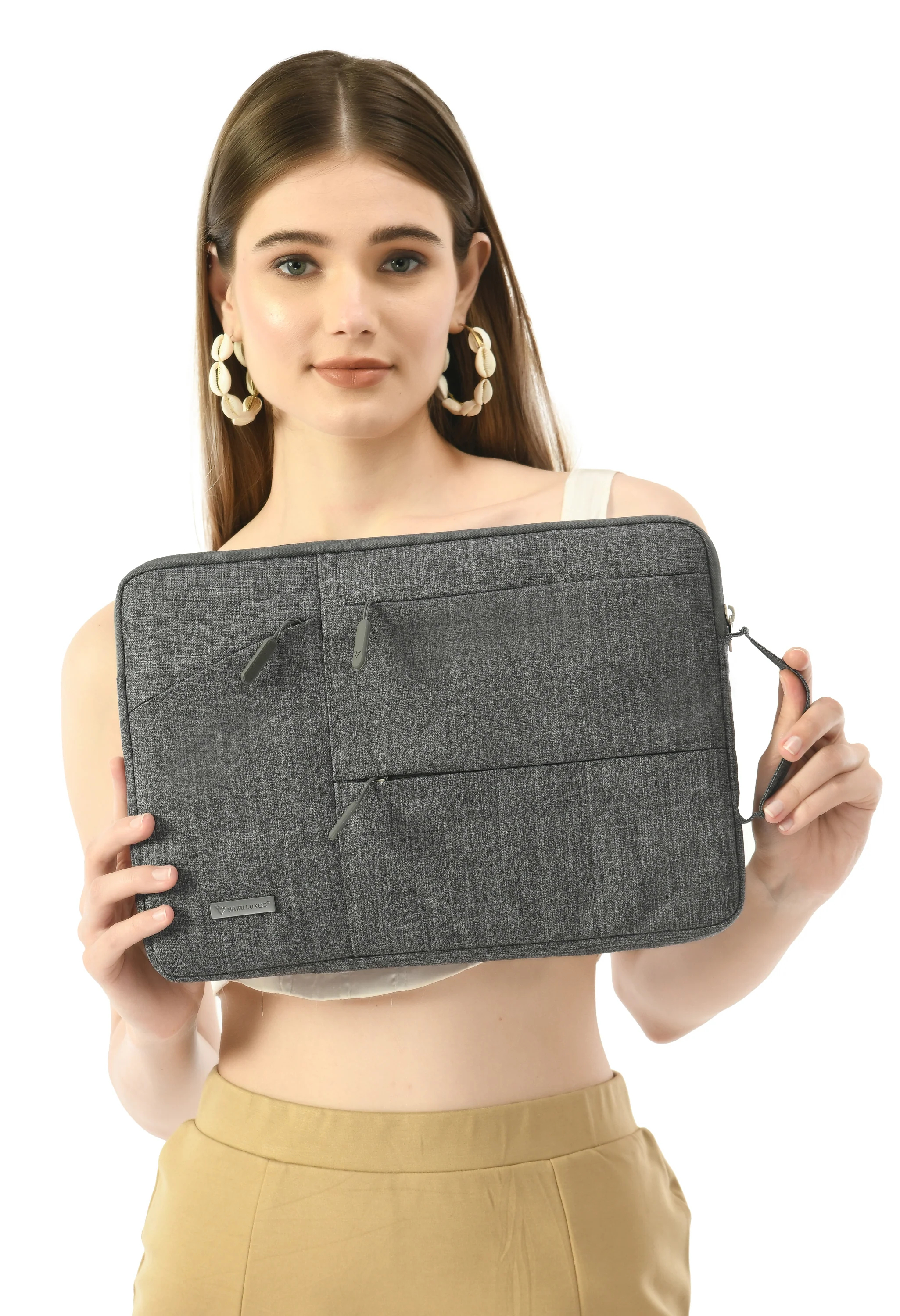 Vaku® Geuite Series Multiutility Bag for MacBook 14 Inch - Grey - Image 10