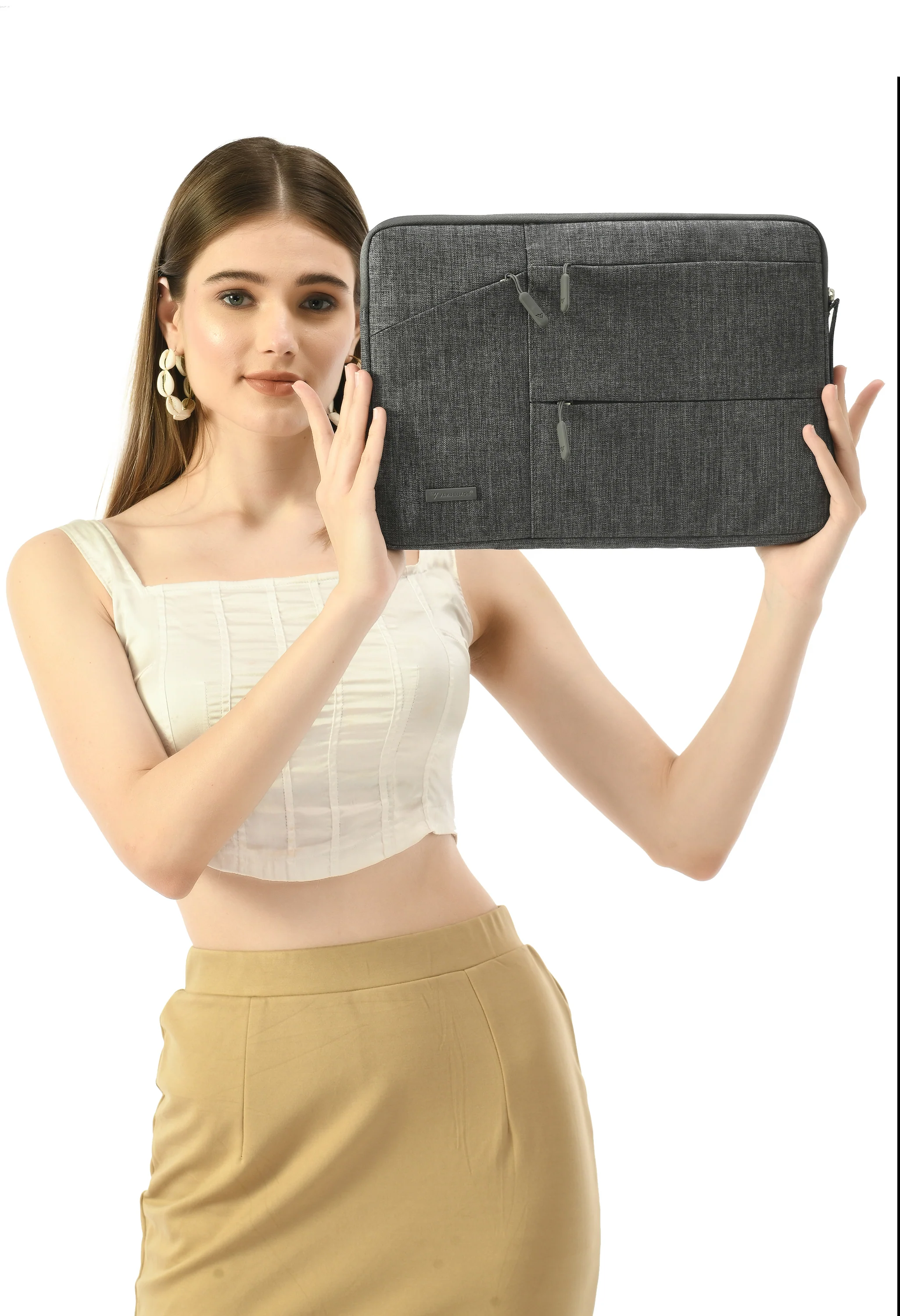 Vaku® Geuite Series Multiutility Bag for MacBook 14 Inch - Grey - Image 8