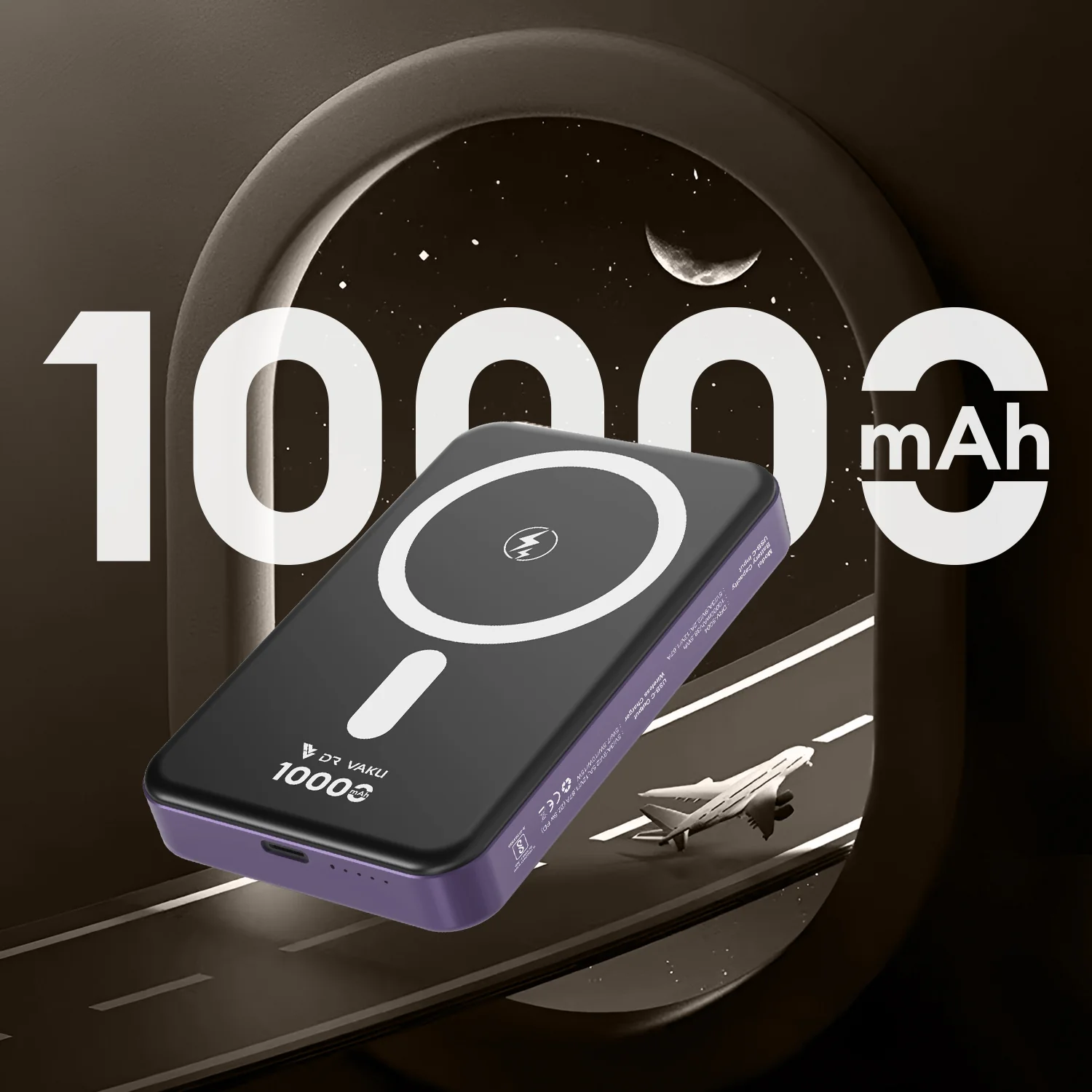 Vaku ® Magforge MagPro 10000mAh Magnetic Wireless Power Bank 15w Magsafe & 22.5w PD Type C Fast Charging - Image 3