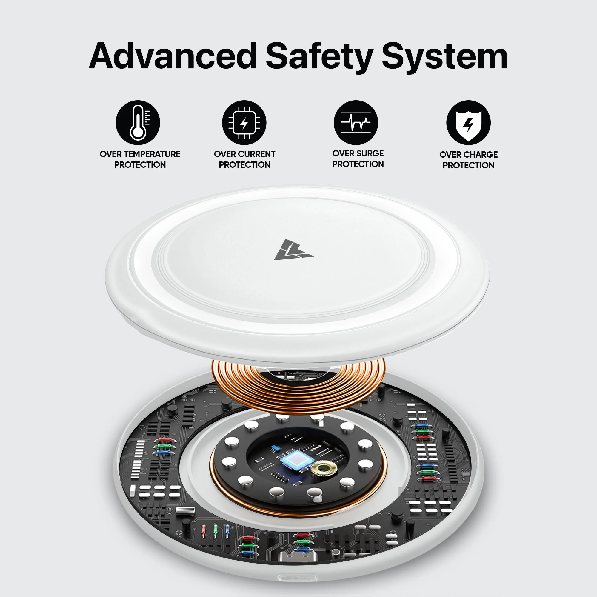 Vaku ® Mont Clad 15W Fast Charging Wireless Charger - Image 3