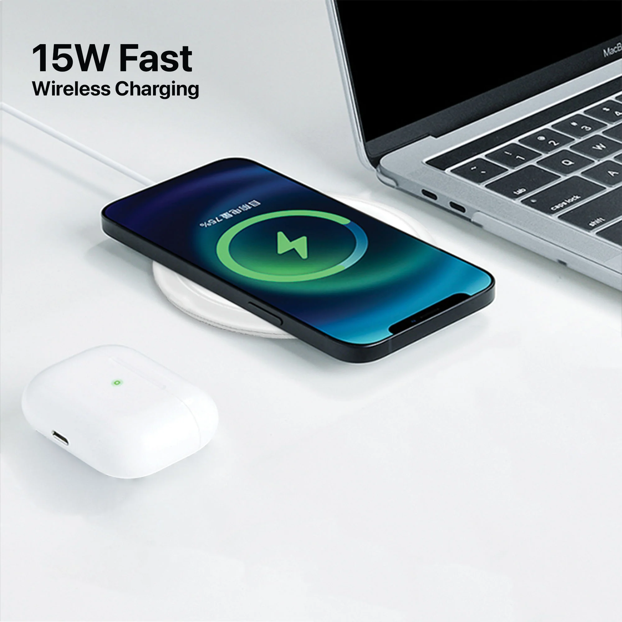 Vaku ® Mont Clad 15W Fast Charging Wireless Charger - Image 8