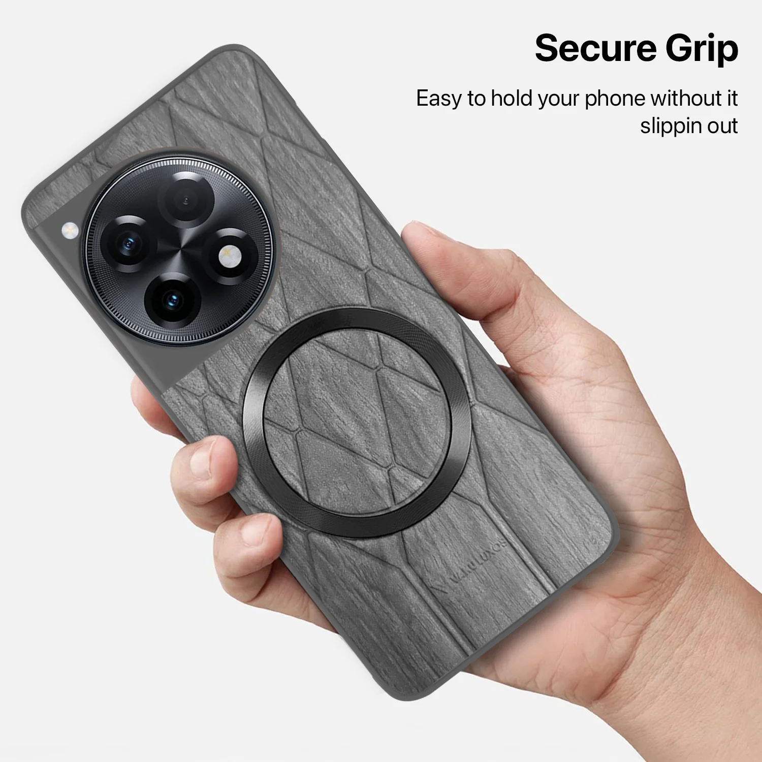 Vaku ® OnePlus 12R Diamond Plume Pattern Magnetic Magsafe Back Cover - Image 16