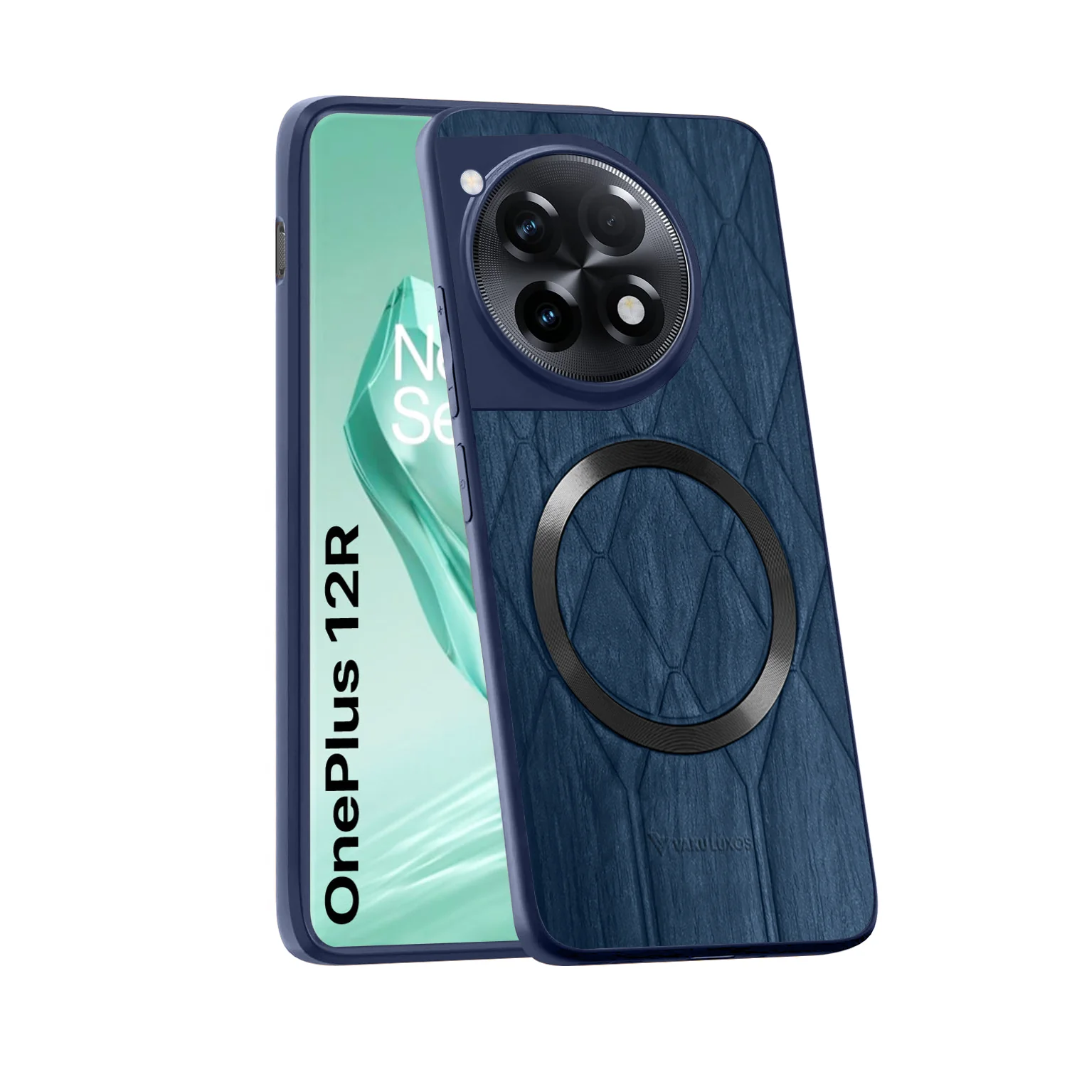 Vaku ® OnePlus 12R Diamond Plume Pattern Magnetic Magsafe Back Cover - Image 4