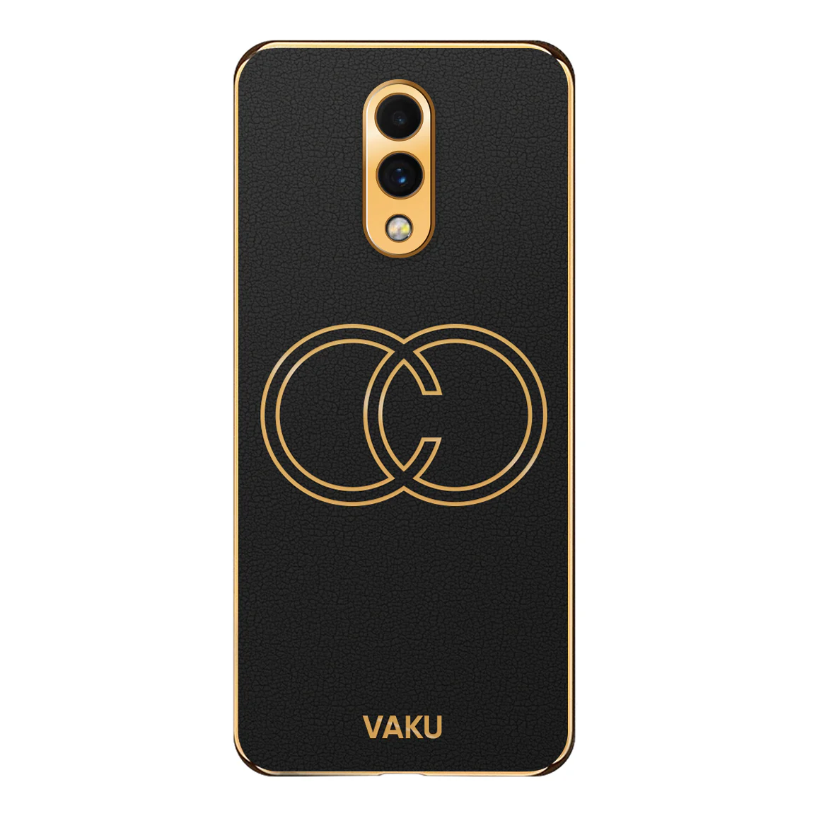 Vaku® Oneplus 7 Skylar Leather Pattern Gold Electroplated Soft TPU Back Cover - Image 14
