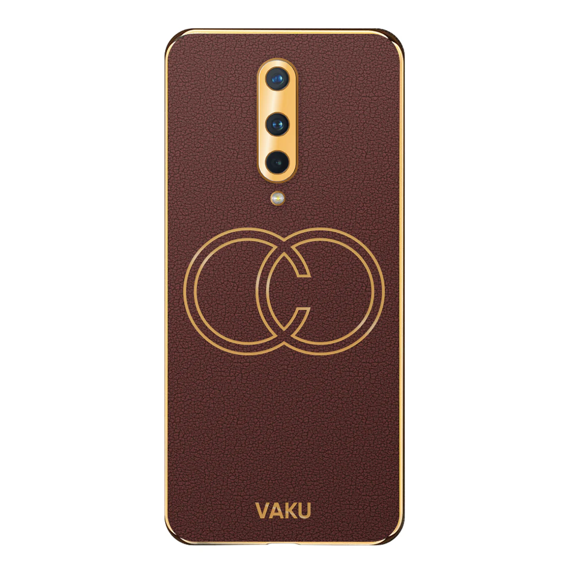 Vaku® OnePlus 8 Skylar Leather Pattern Gold Electroplated Soft TPU Back Cover - Image 13
