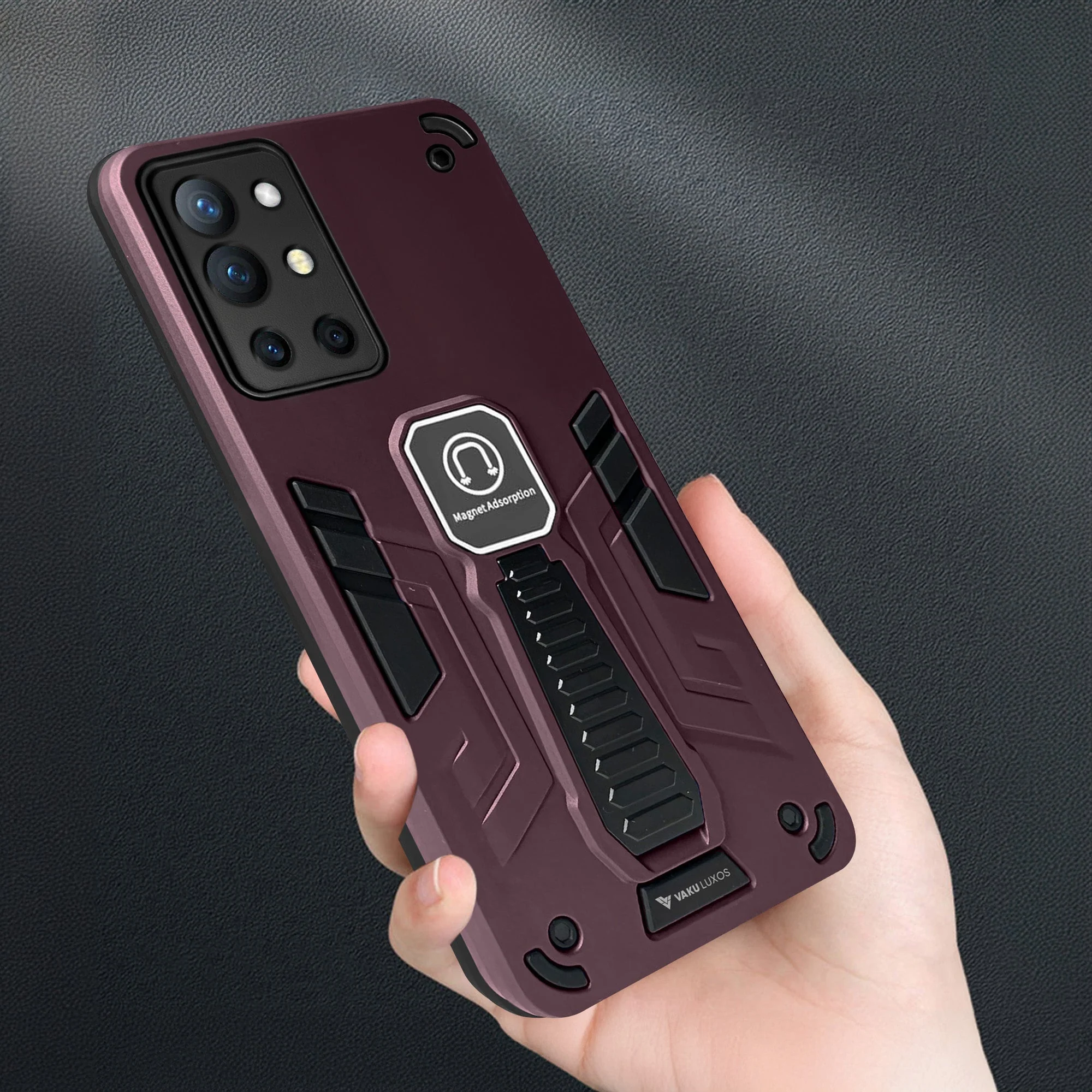 Vaku ® OnePlus 9R Valor Military Grade Shockproof Back Cover - Image 2