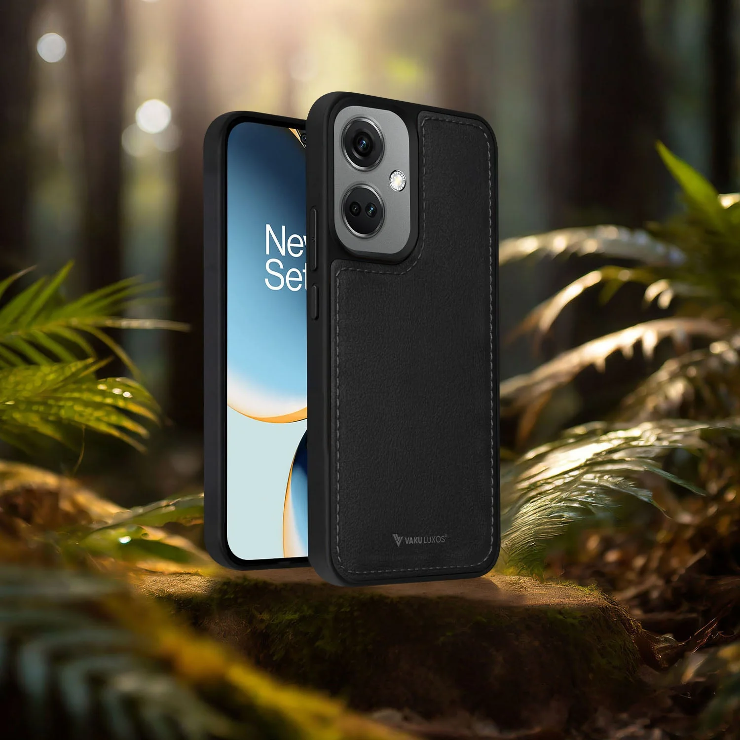 Vaku ® OnePlus Nord CE 3 5G Luxe Premium Leather Stitched Protective Back Cover - Image 5