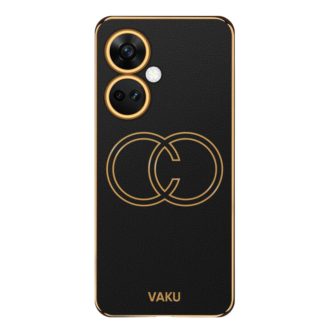 Vaku® OnePlus Nord CE 3 5G Skylar Leather Pattern Gold Electroplated Soft TPU Back Cover - Image 8