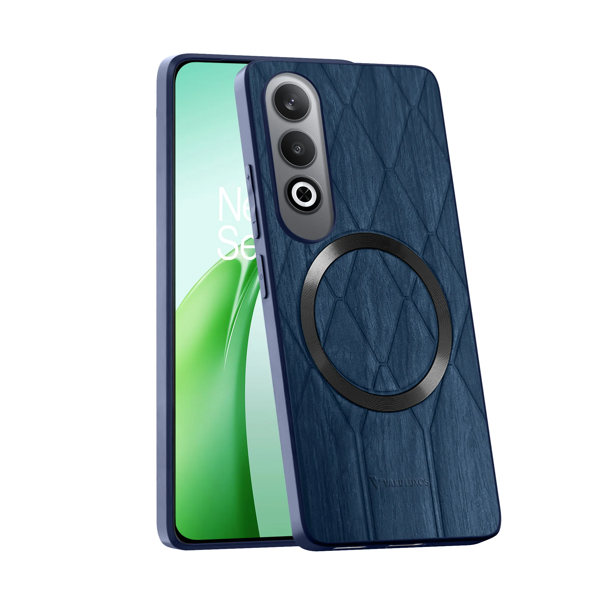 Vaku ® OnePlus Nord CE4 Diamond Plume Pattern Magnetic Magsafe Back Cover - Image 4