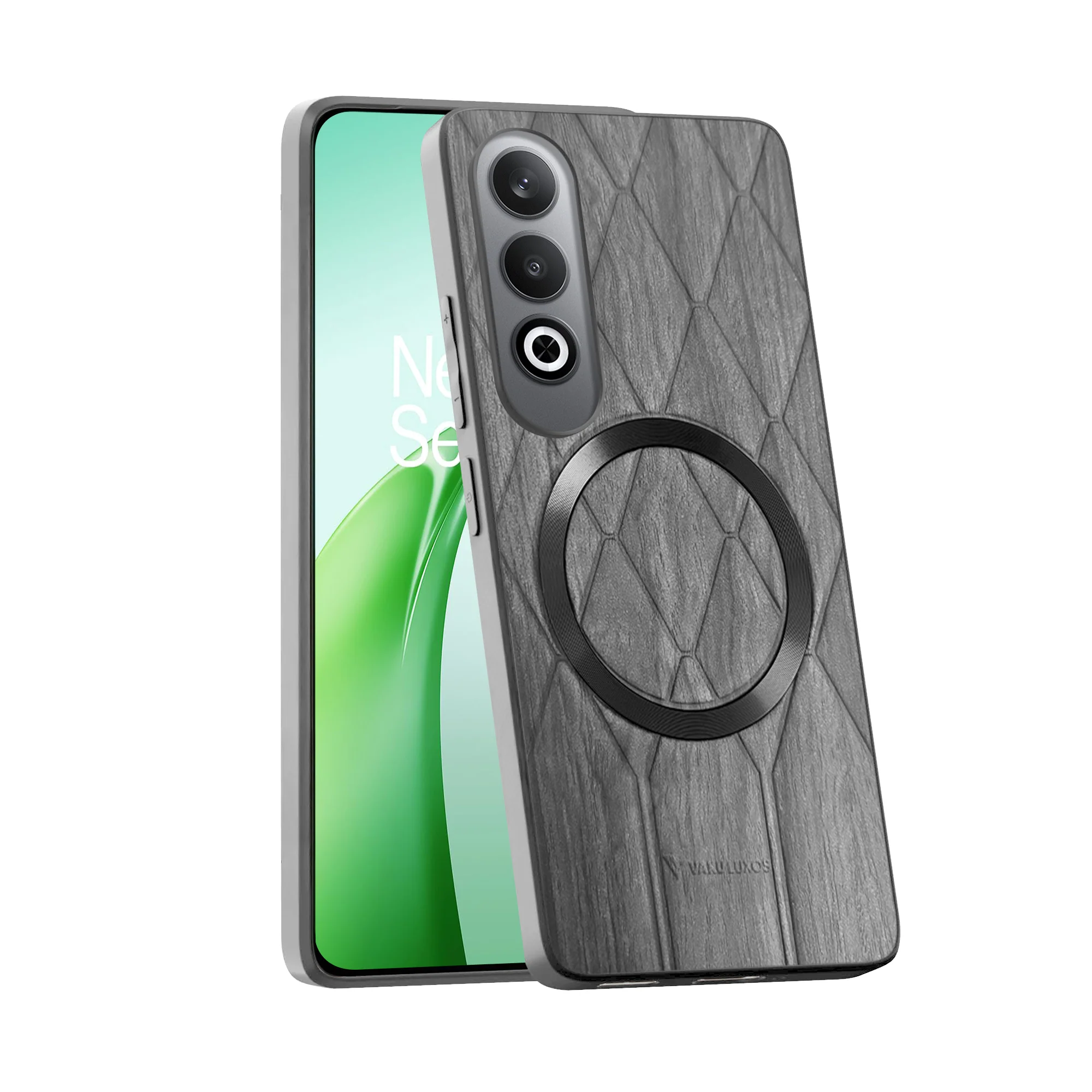 Vaku ® OnePlus Nord CE4 Diamond Plume Pattern Magnetic Magsafe Back Cover - Image 5