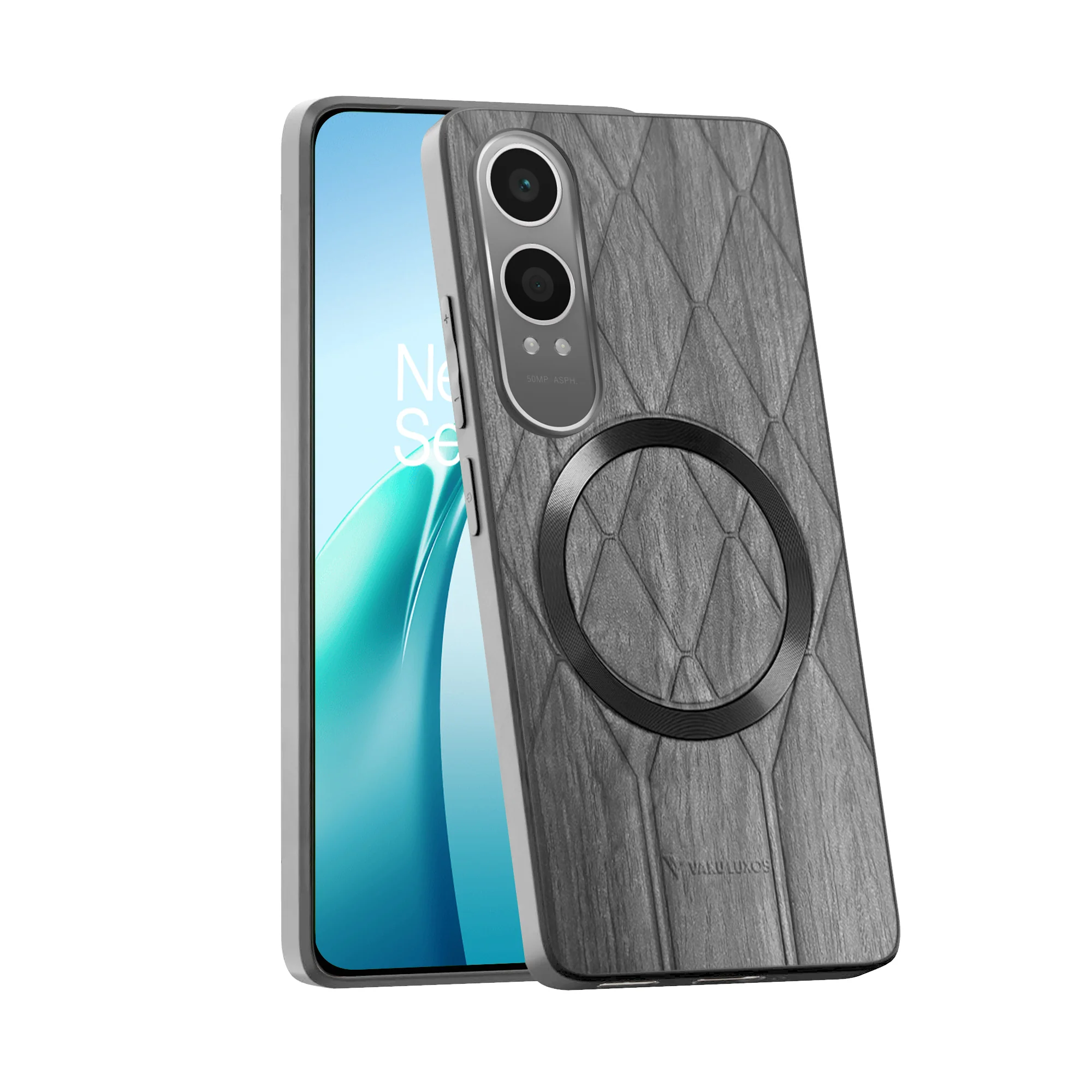 Vaku ® OnePlus Nord CE4 Lite 5G Diamond Plume Pattern Magnetic Magsafe Back Cover - Image 2
