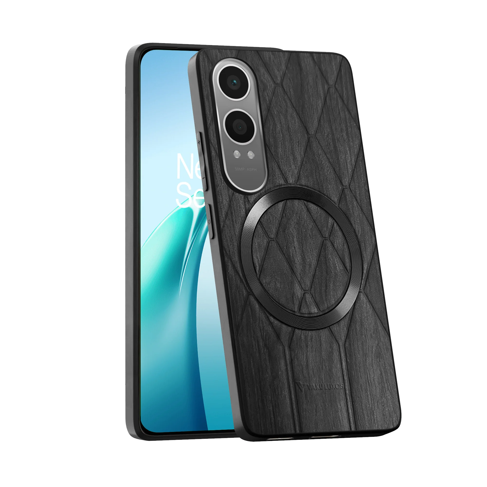 Vaku ® OnePlus Nord CE4 Lite 5G Diamond Plume Pattern Magnetic Magsafe Back Cover - Image 3