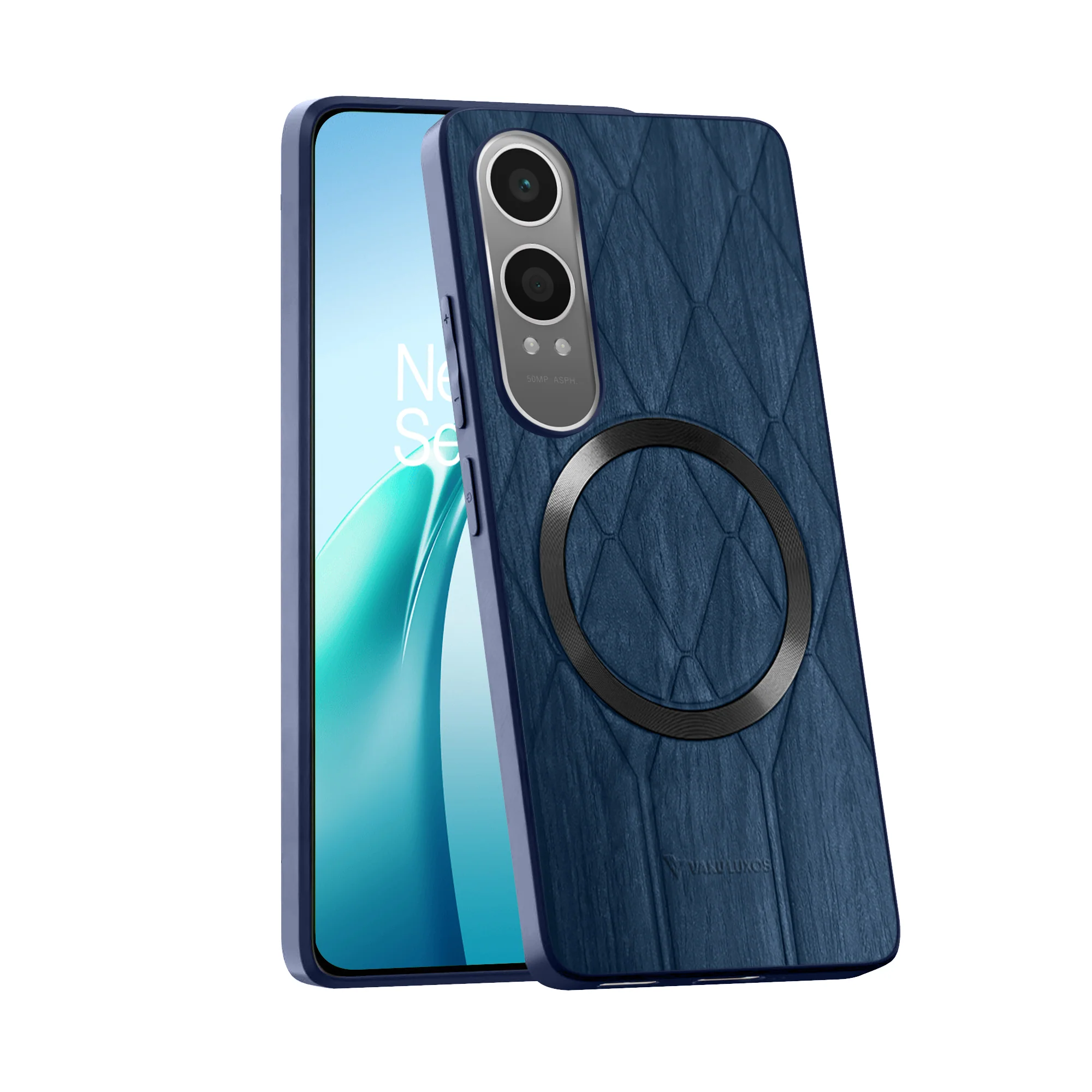 Vaku ® OnePlus Nord CE4 Lite 5G Diamond Plume Pattern Magnetic Magsafe Back Cover - Image 4