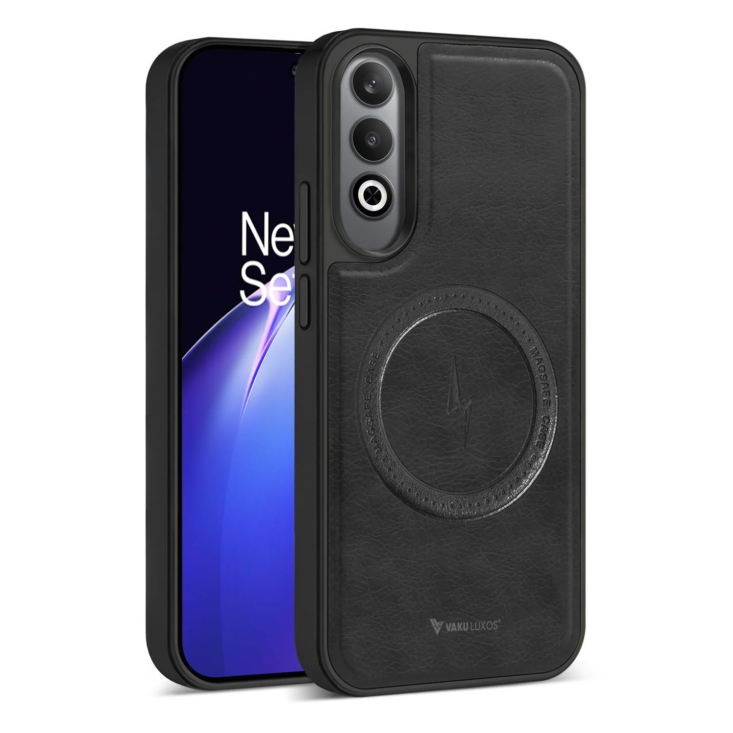 Vaku ® OnePlus Nord CE4 Maxtron Leather Stitched Magnetic Magsafe Back Cover - Image 13