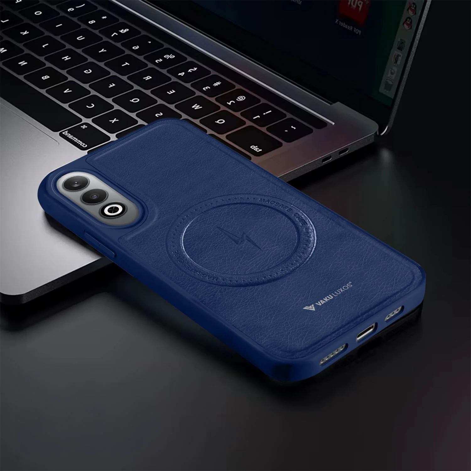 Vaku ® OnePlus Nord CE4 Maxtron Leather Stitched Magnetic Magsafe Back Cover - Image 17