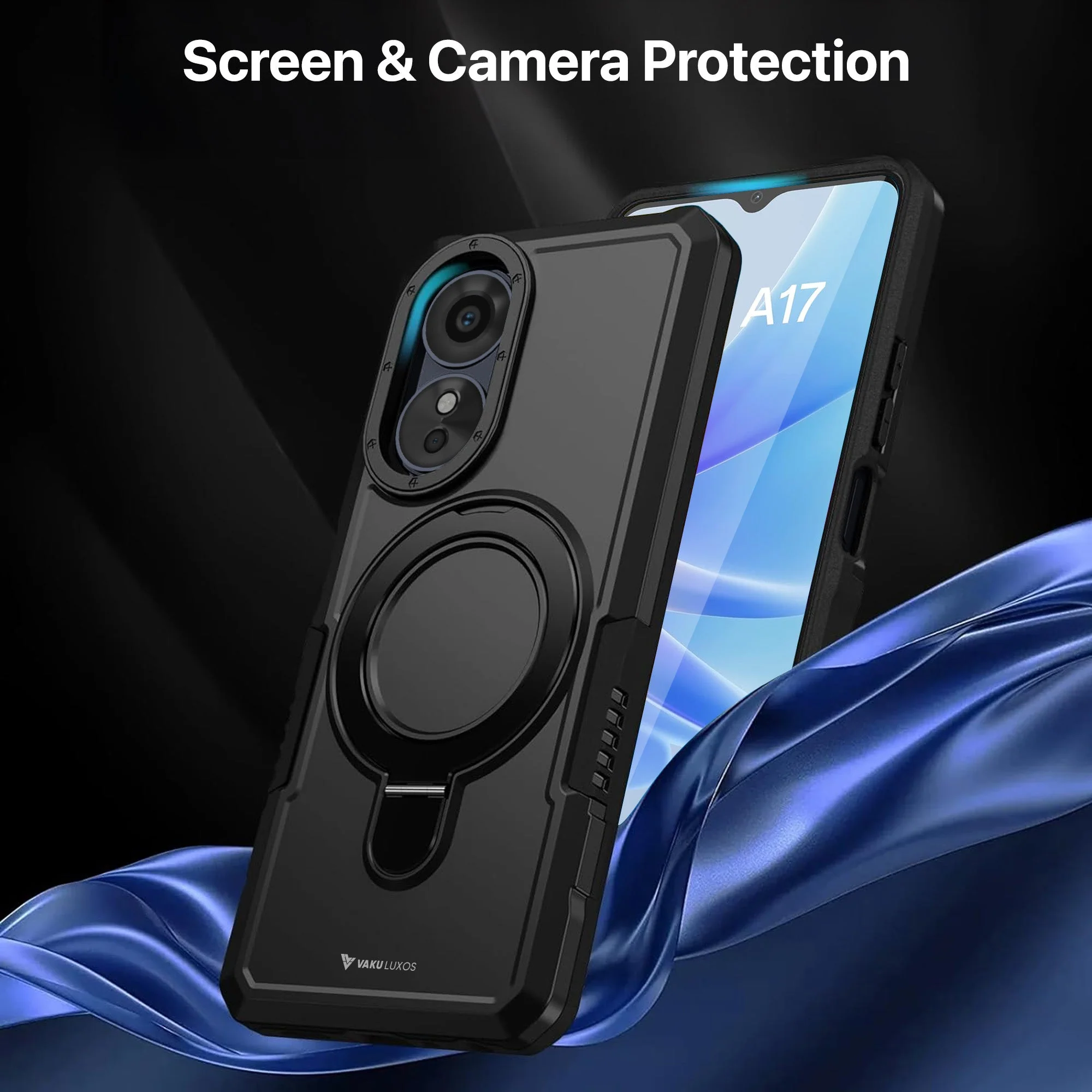 Vaku ® Oppo A17 Astor Military Grade Armor Protective Back cover - Image 4