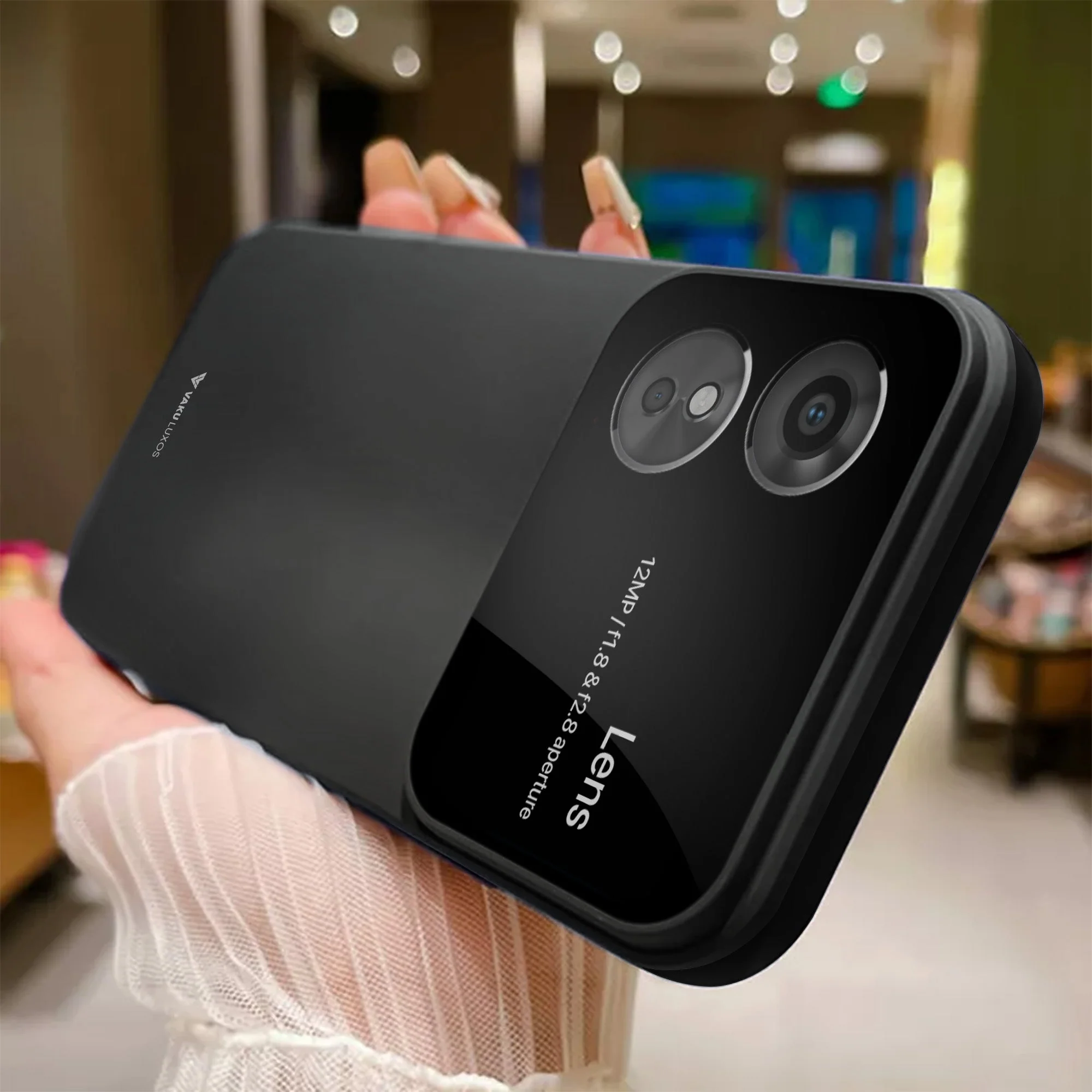 Vaku ® Oppo A17 Glazed Polarized Camera Lens Protector Back Cover - Image 10