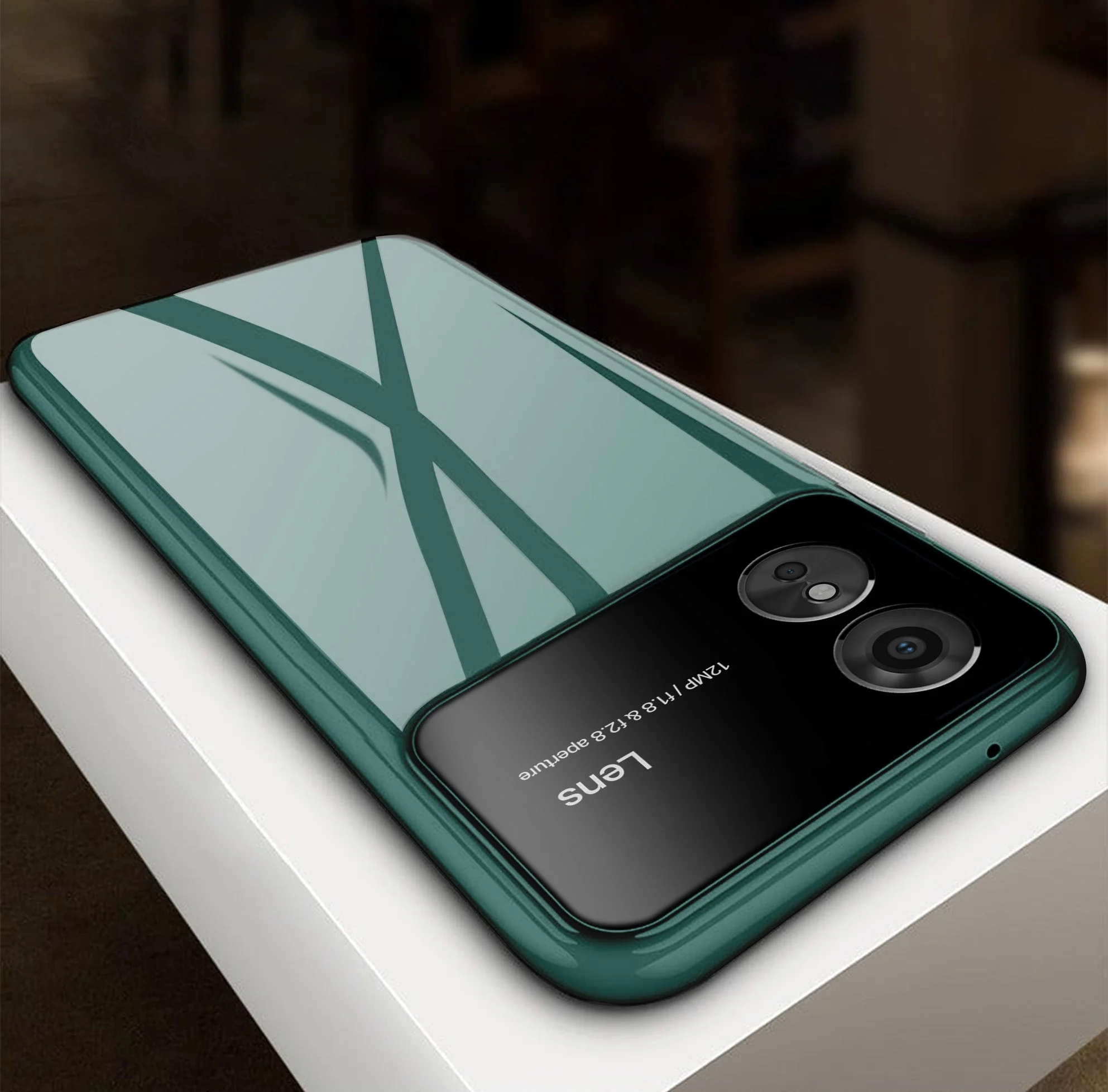 Vaku ® Oppo A17 Glazed Polarized Camera Lens Protector Back Cover - Image 9