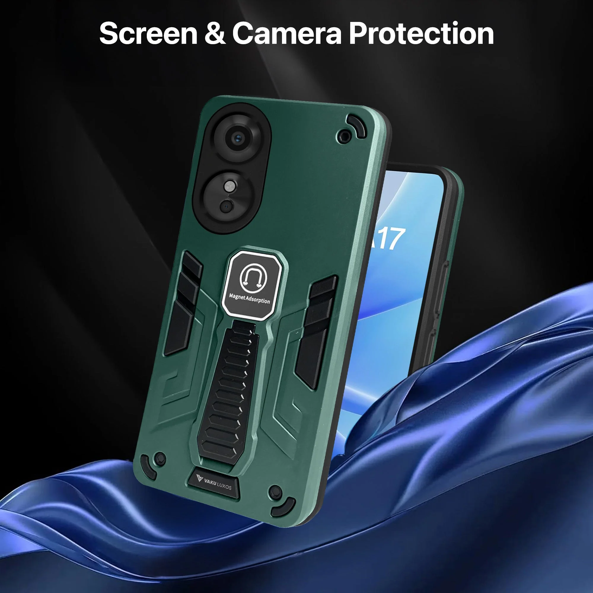 Vaku ® Oppo A17 Valor Military Grade Shockproof Back Cover - Image 9