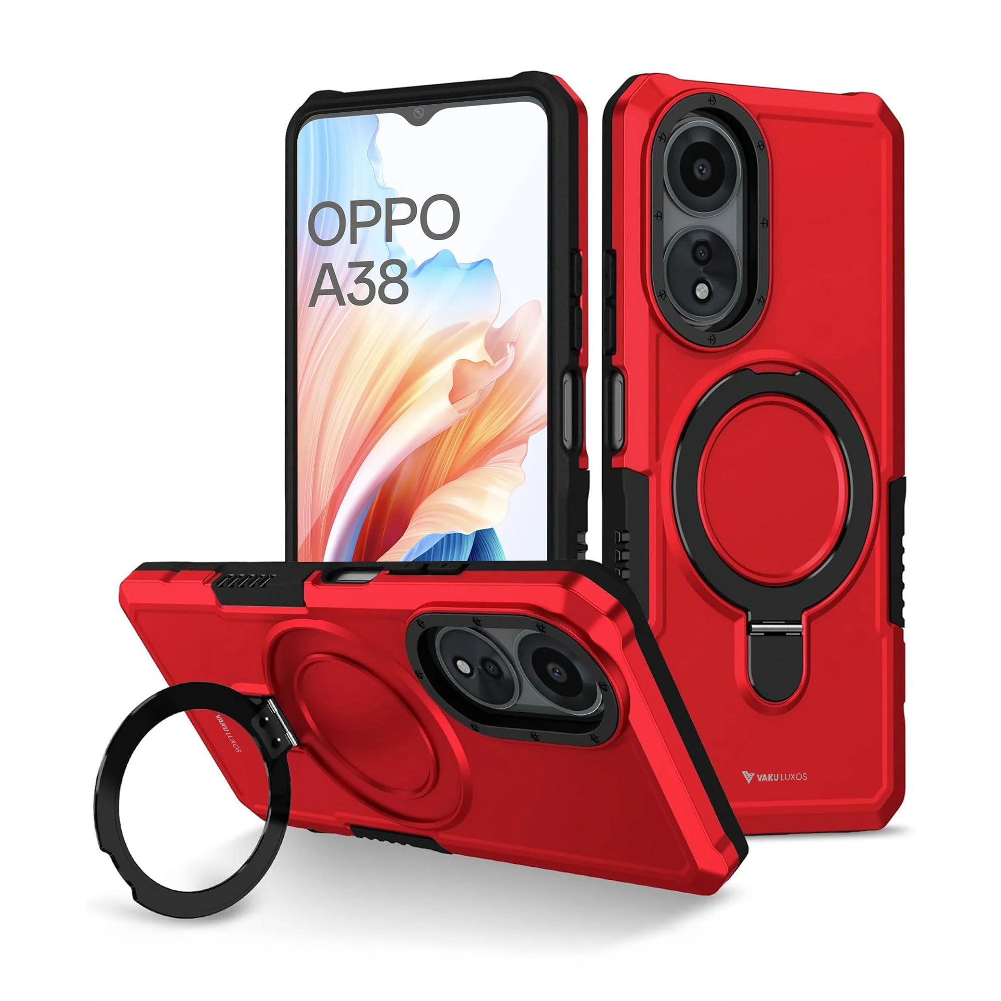 Vaku ® Oppo A38 Astor Military Grade Armor Protective Back cover - Image 18