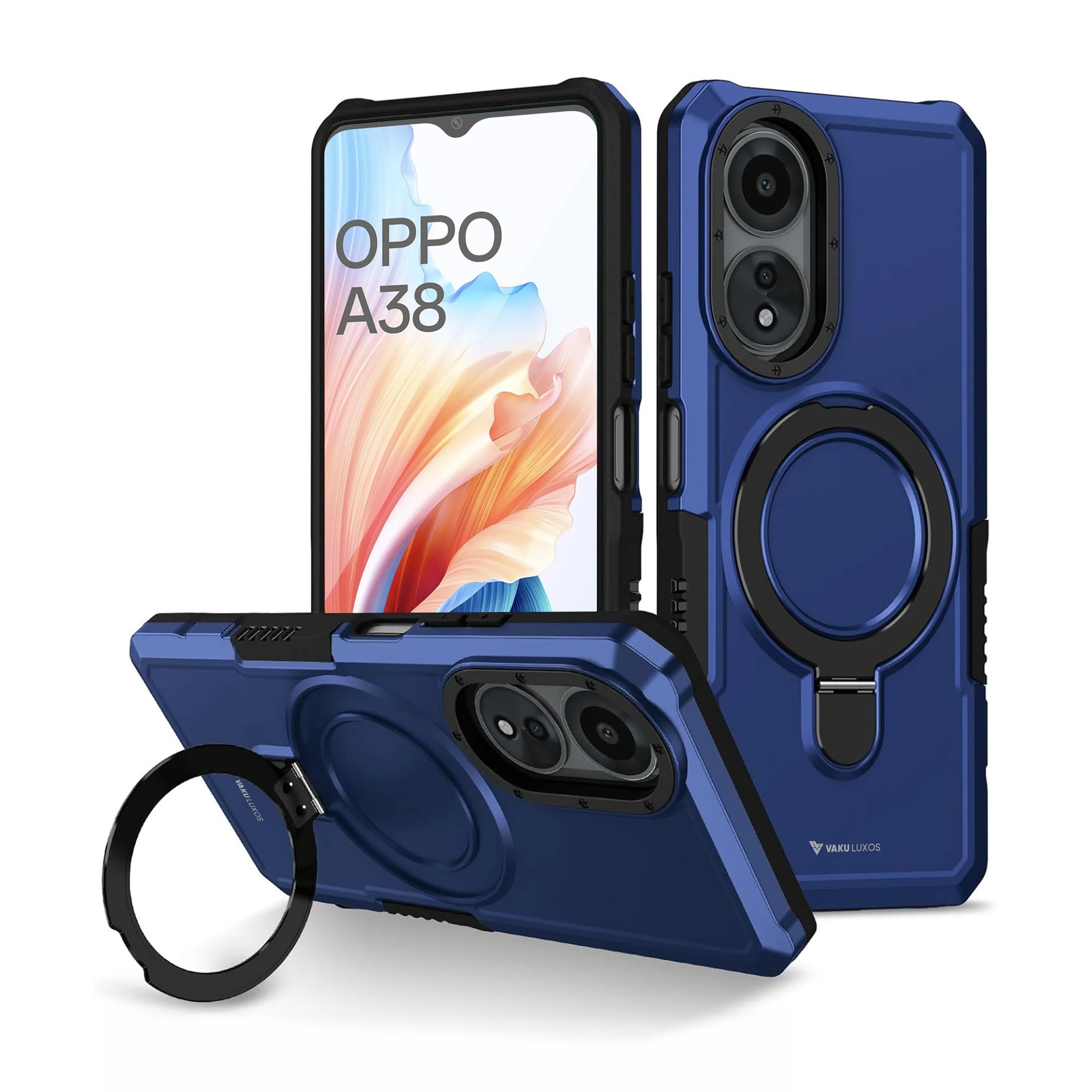 Vaku ® Oppo A38 Astor Military Grade Armor Protective Back cover - Image 19