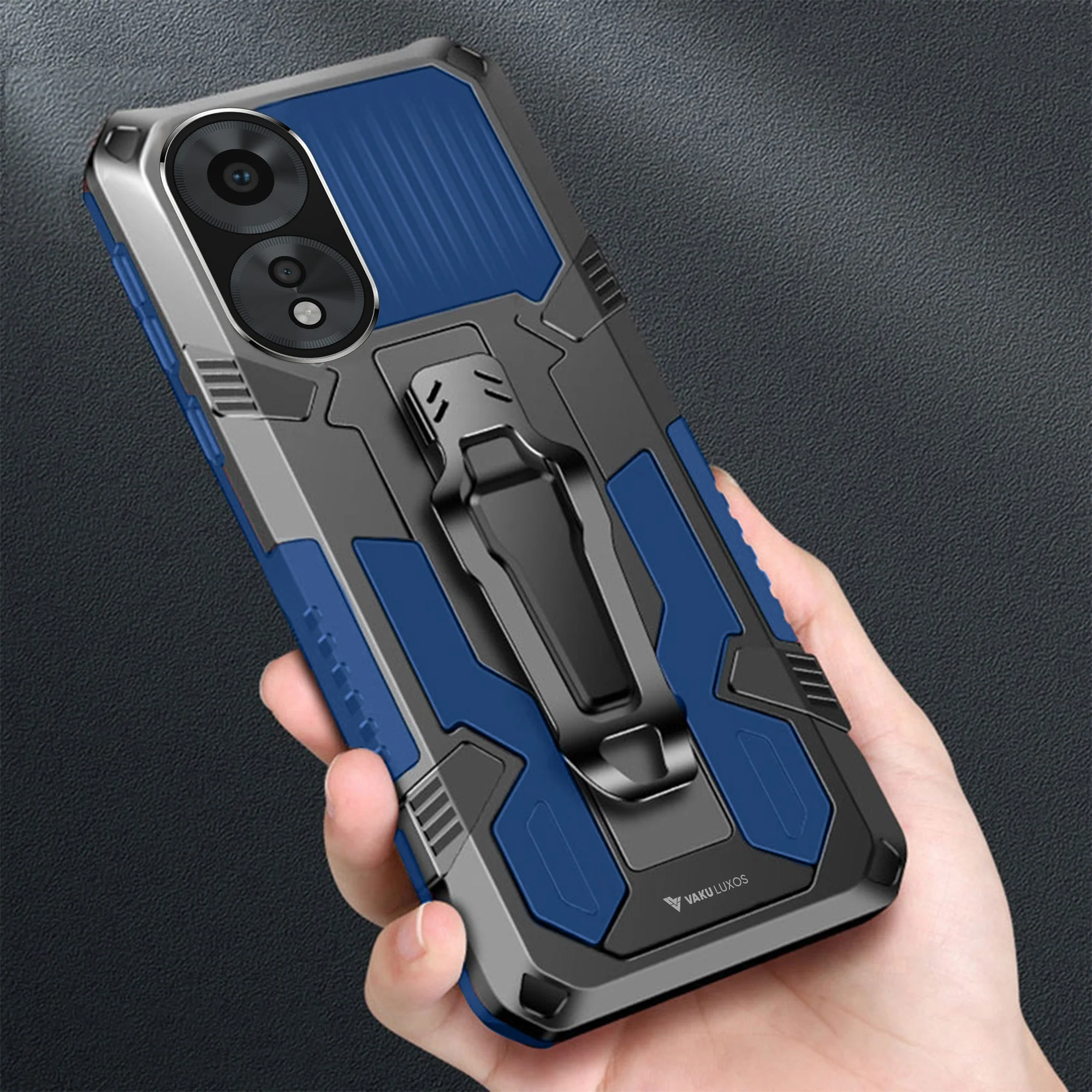 Vaku ® Oppo A38 Vanguard Military Grade Back Cover - Image 6